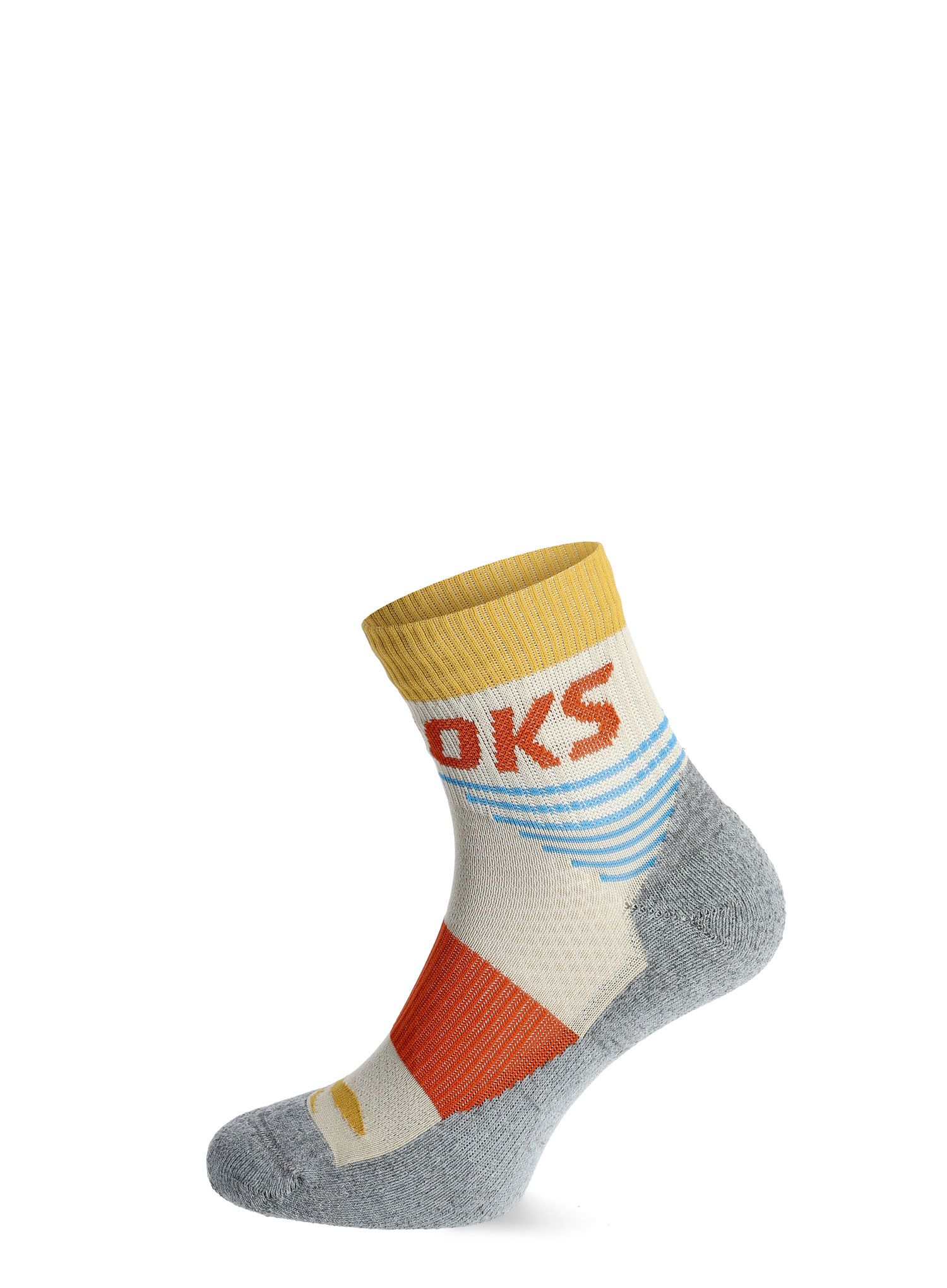 Tekaške nogavice Brooks High Point Quarter - oatmeal/red clay