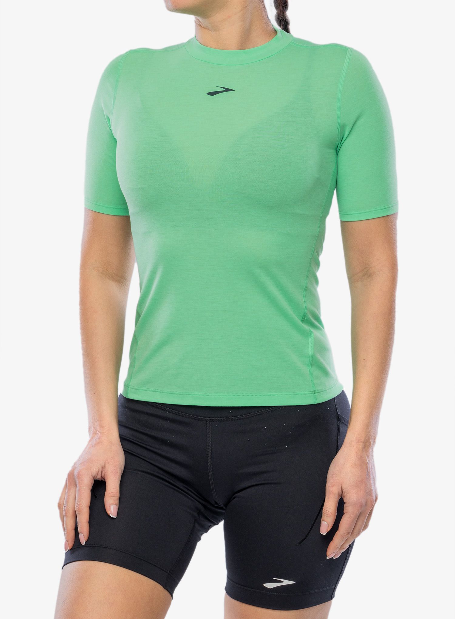 Ženska tekaška majica Brooks High Point Short Sleeve - hyper green