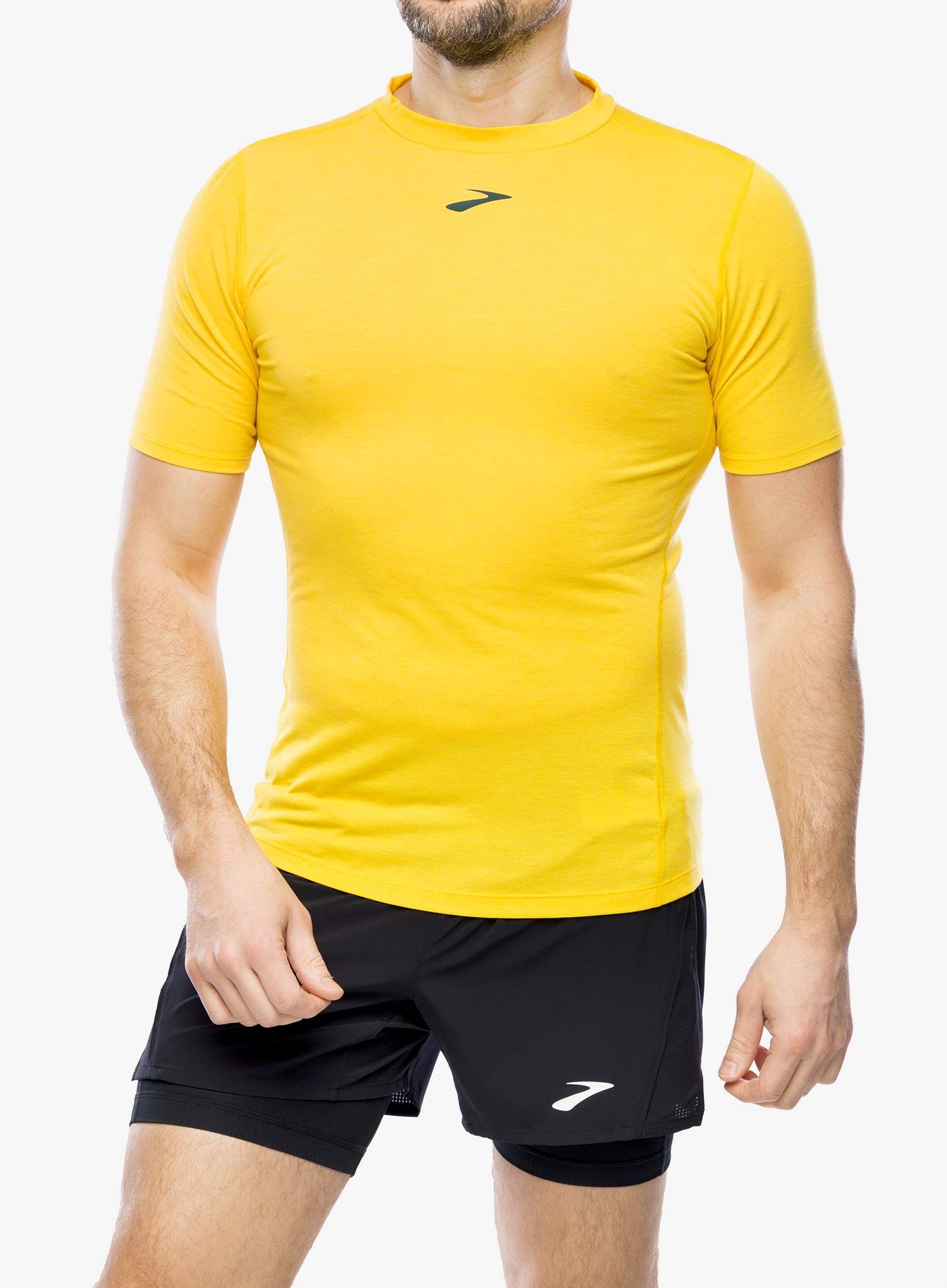 Majica za tek Brooks High Point Short Sleeve - lemon chrome