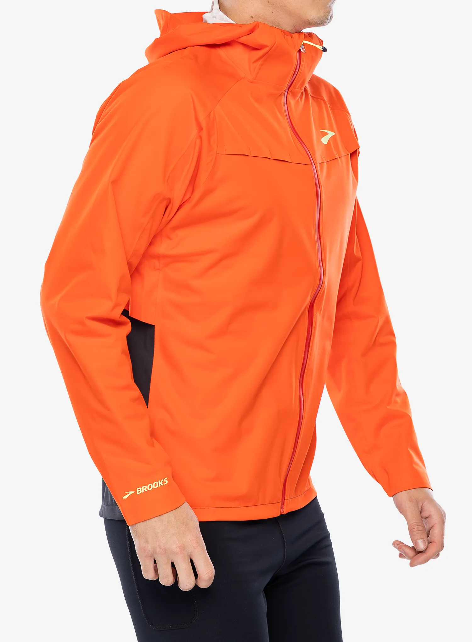 Nepremočljiva jakna Brooks High Point Waterproof Jacket - cherry tomato/phantom grey