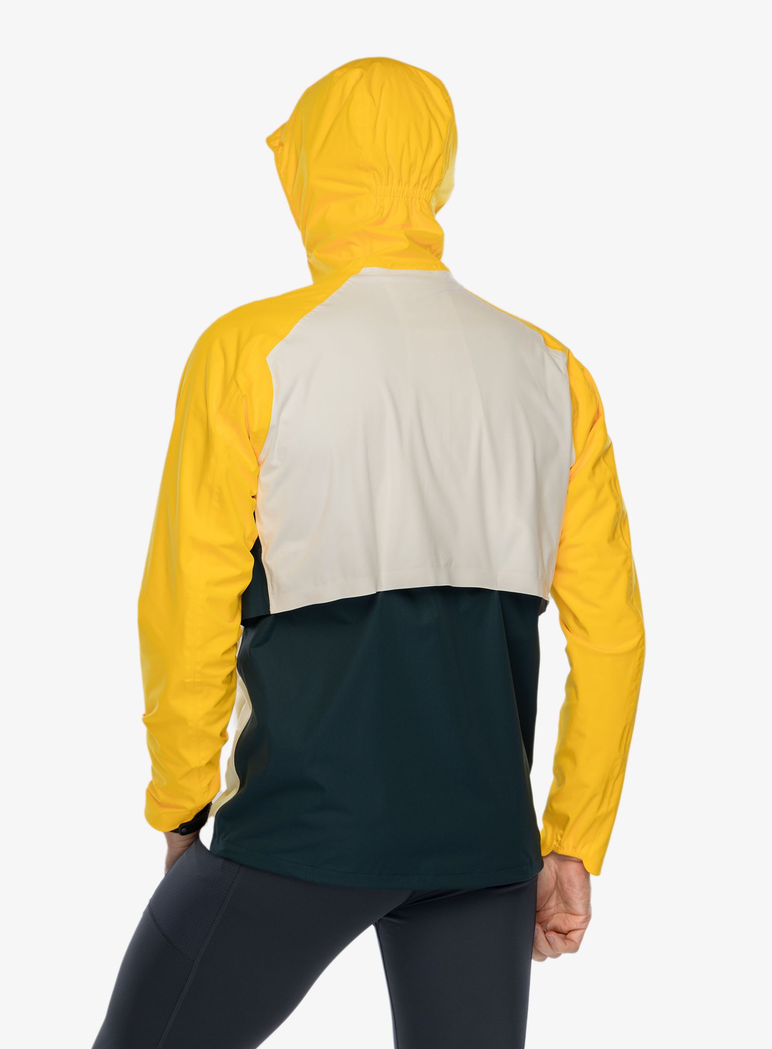 Nepremočljiva jakna Brooks High Point Waterproof Jacket - green/ecru/lemon