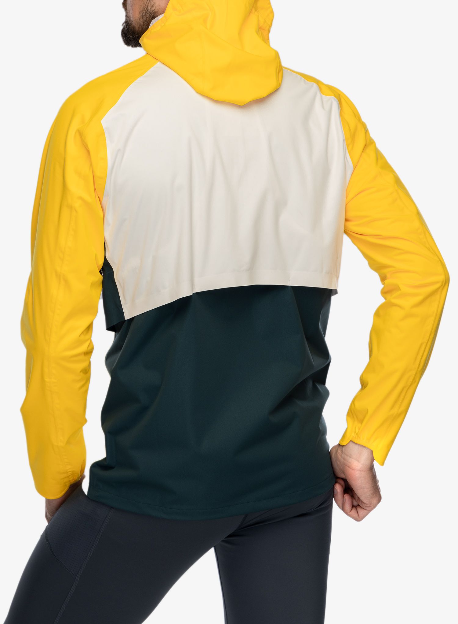 Nepremočljiva jakna Brooks High Point Waterproof Jacket - green/ecru/lemon