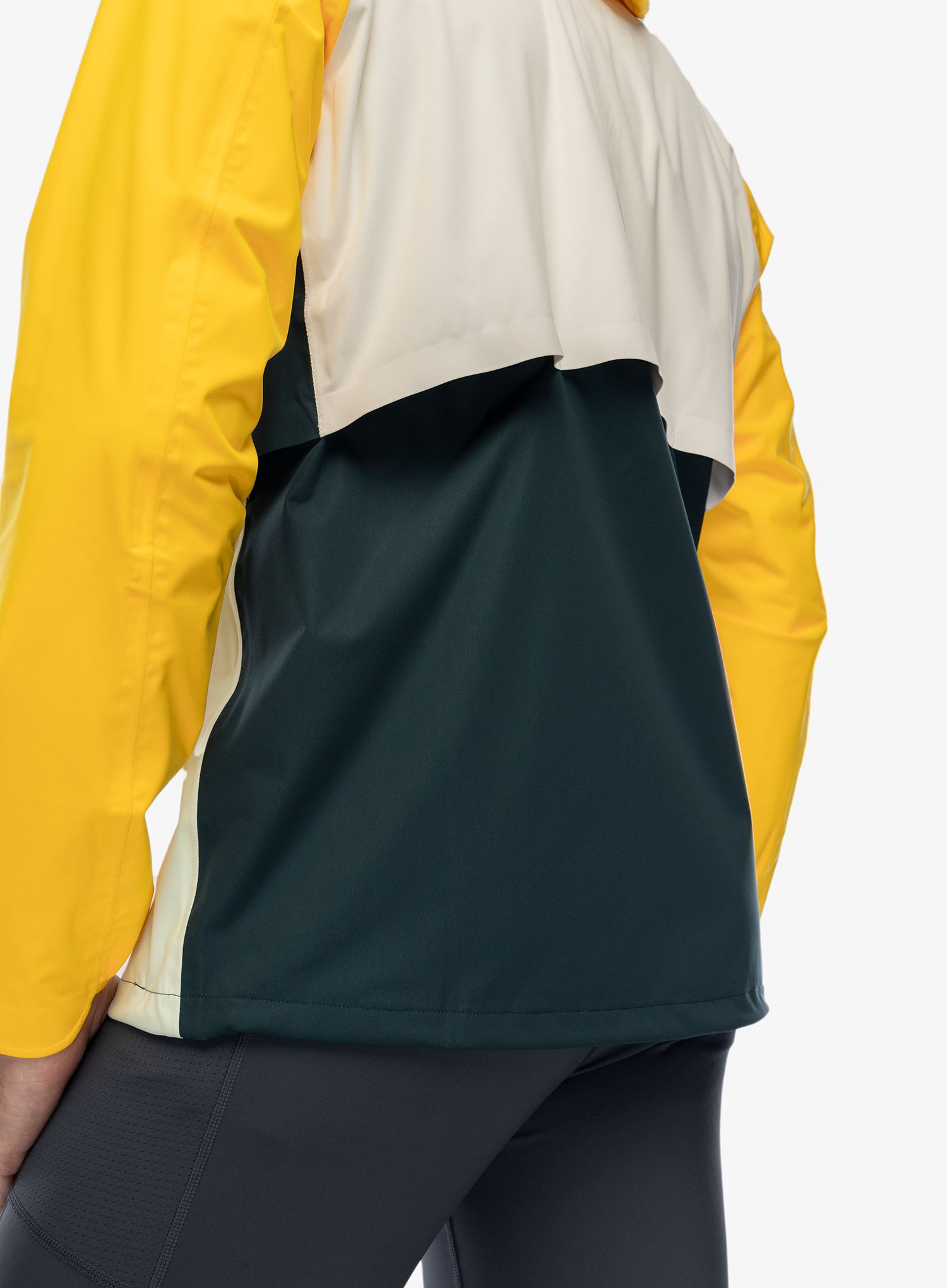 Nepremočljiva jakna Brooks High Point Waterproof Jacket - green/ecru/lemon