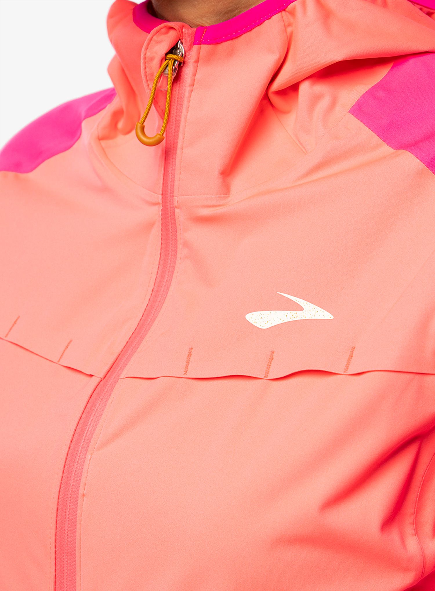 Ženska tekaška jakna Brooks High Point Waterproof Jacket - hyper pink/fuchsia