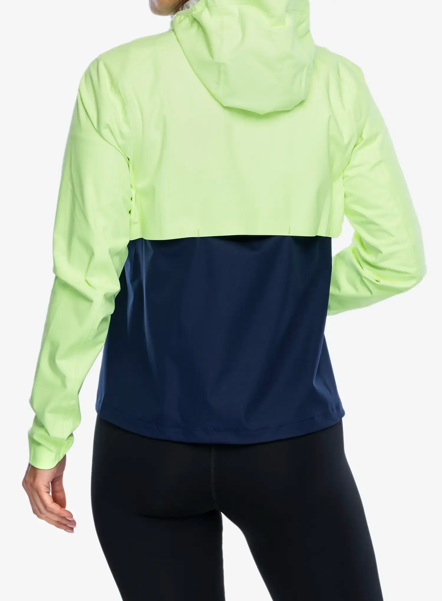 Ženska jakna za tek Brooks High Point Waterproof Jacket - lime/navy