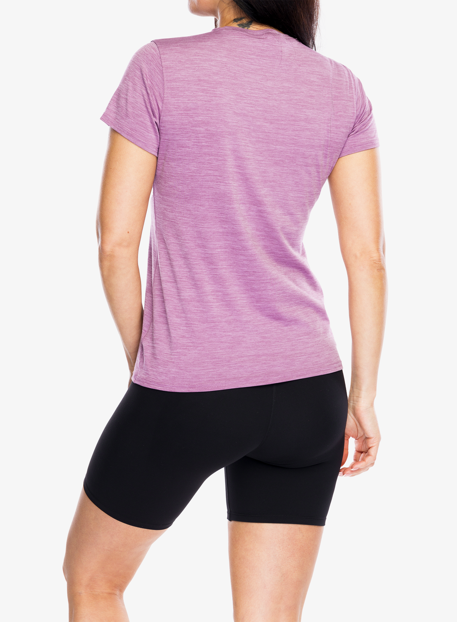 Ženska športna majica Brooks Luxe Short Sleeve - htr washed plum