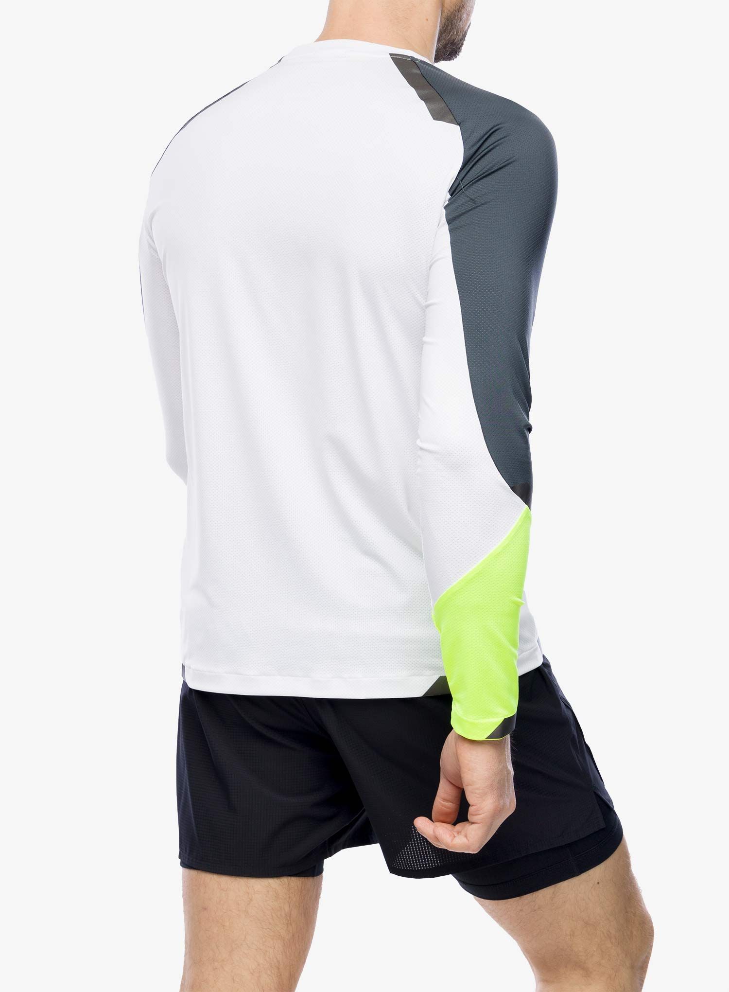 Tekaška jopica Brooks Run Visible Long Sleeve - white/asphalt/nightlife