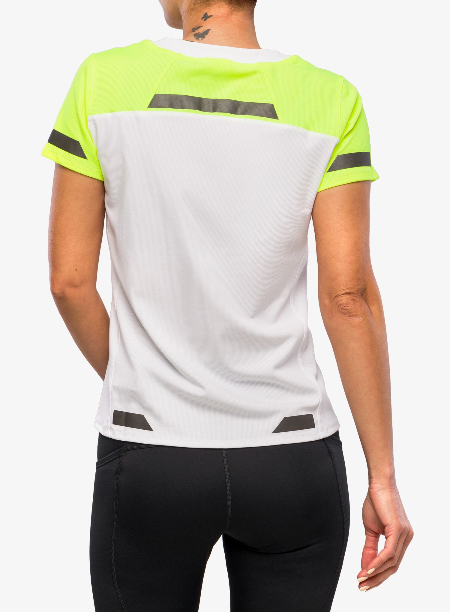 Ženska tekaška majica Brooks Run Visible Short Sleeve - white/nightlife