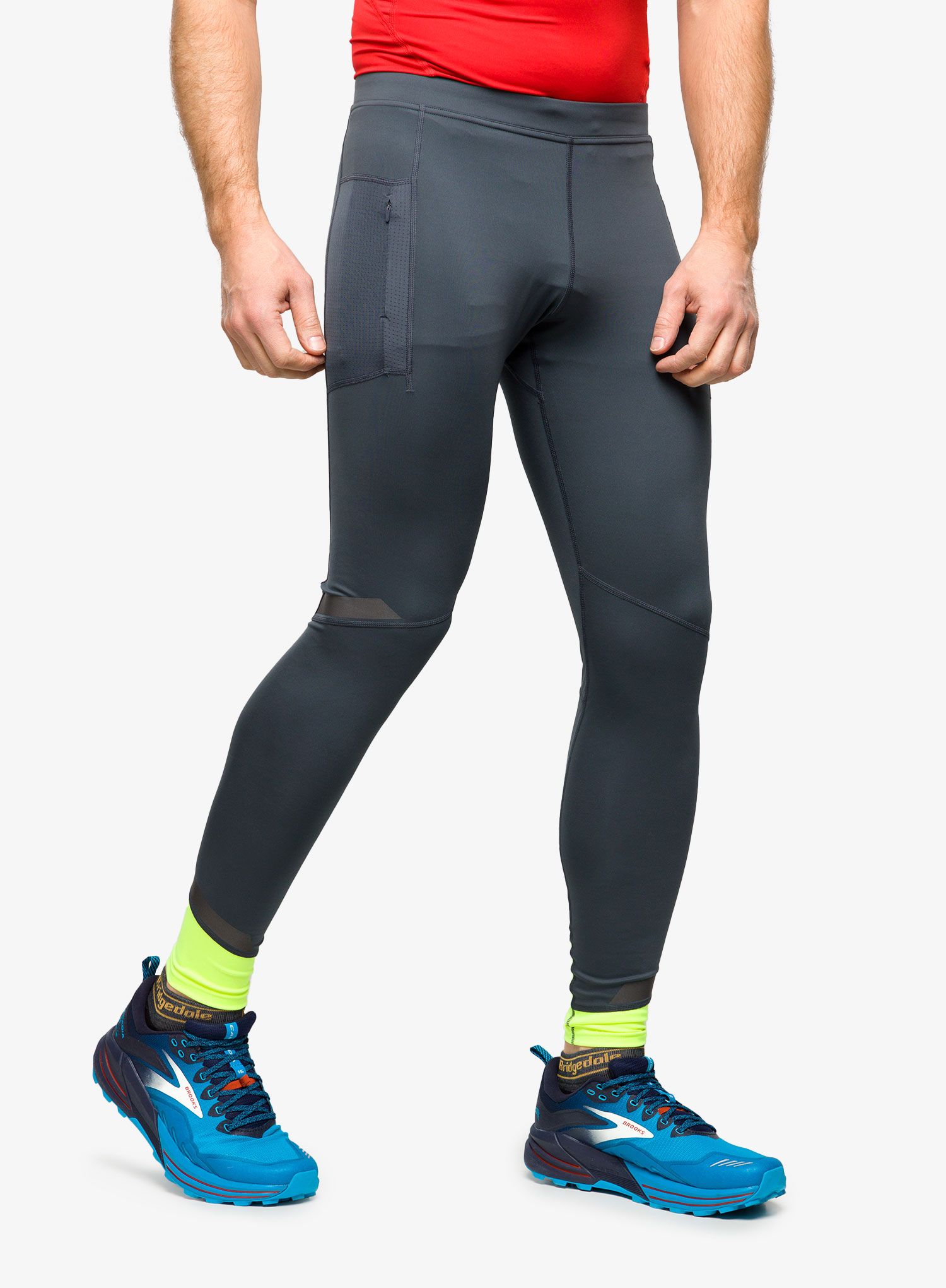 Moške pajkice za tek Brooks Run Visible Tight - asphalt/nightlife
