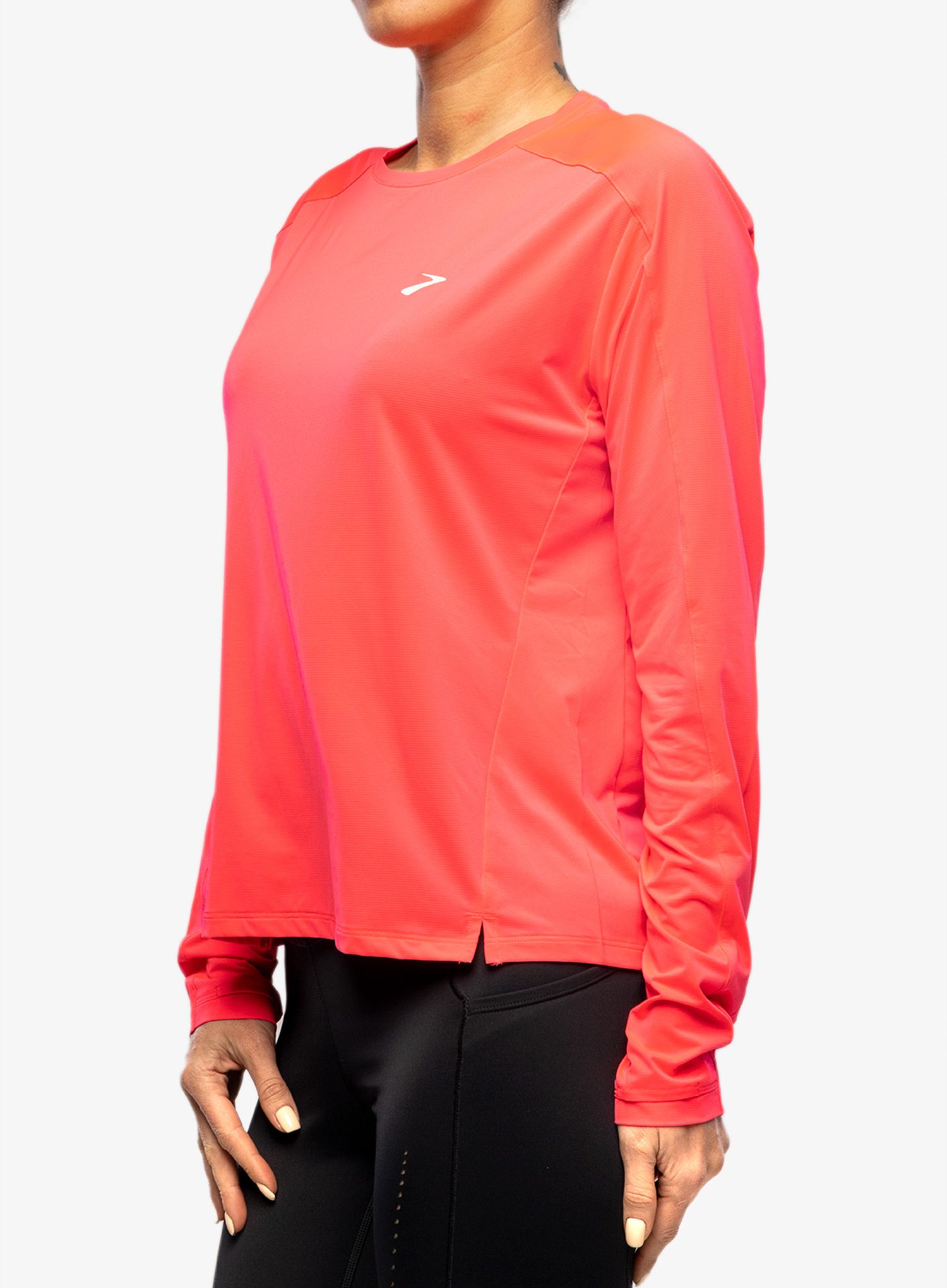 Ženska tekaška jopica Brooks Sprint Free Long Sleeve 2.0 - hyper pink