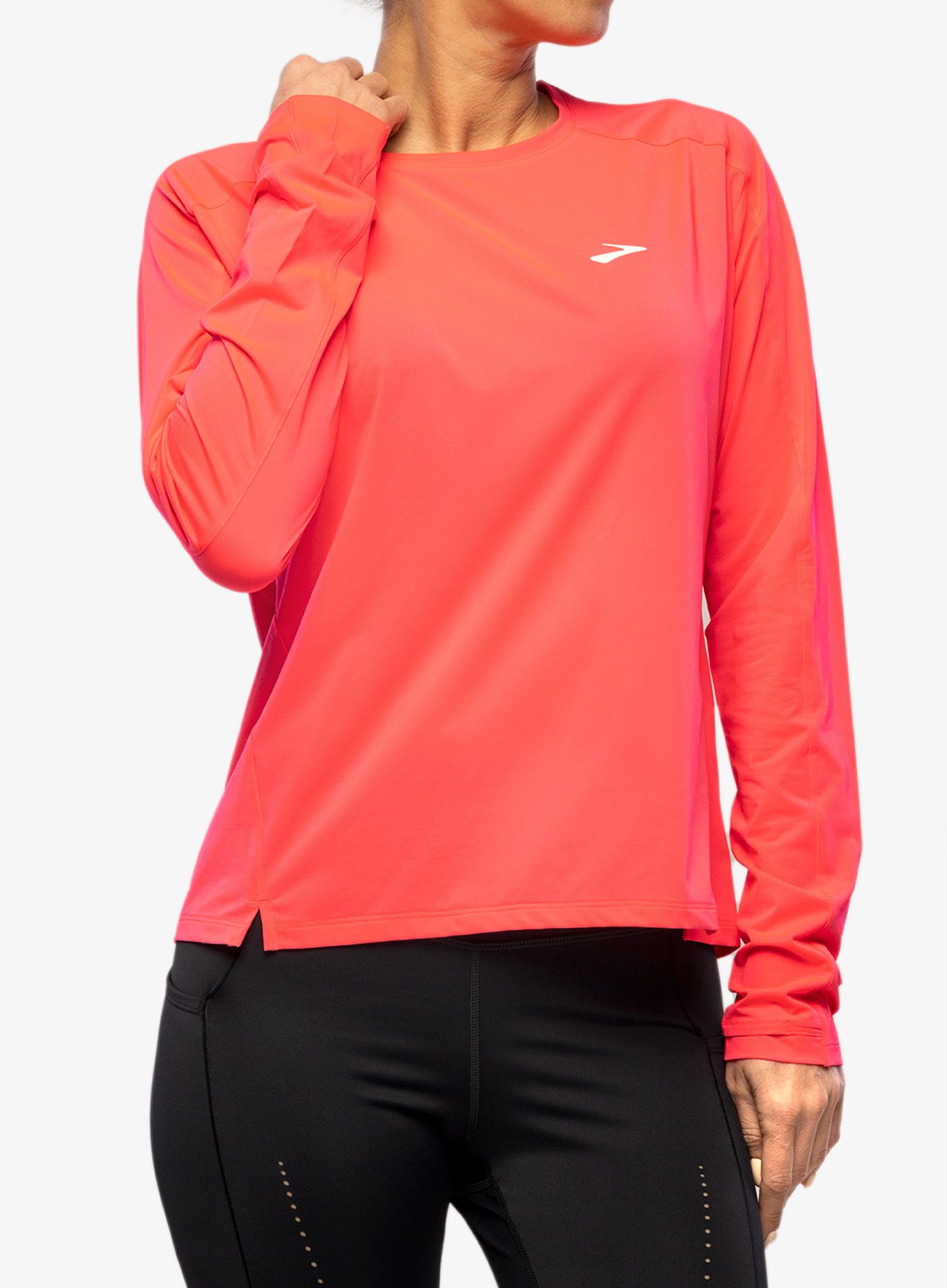 Ženska tekaška jopica Brooks Sprint Free Long Sleeve 2.0 - hyper pink