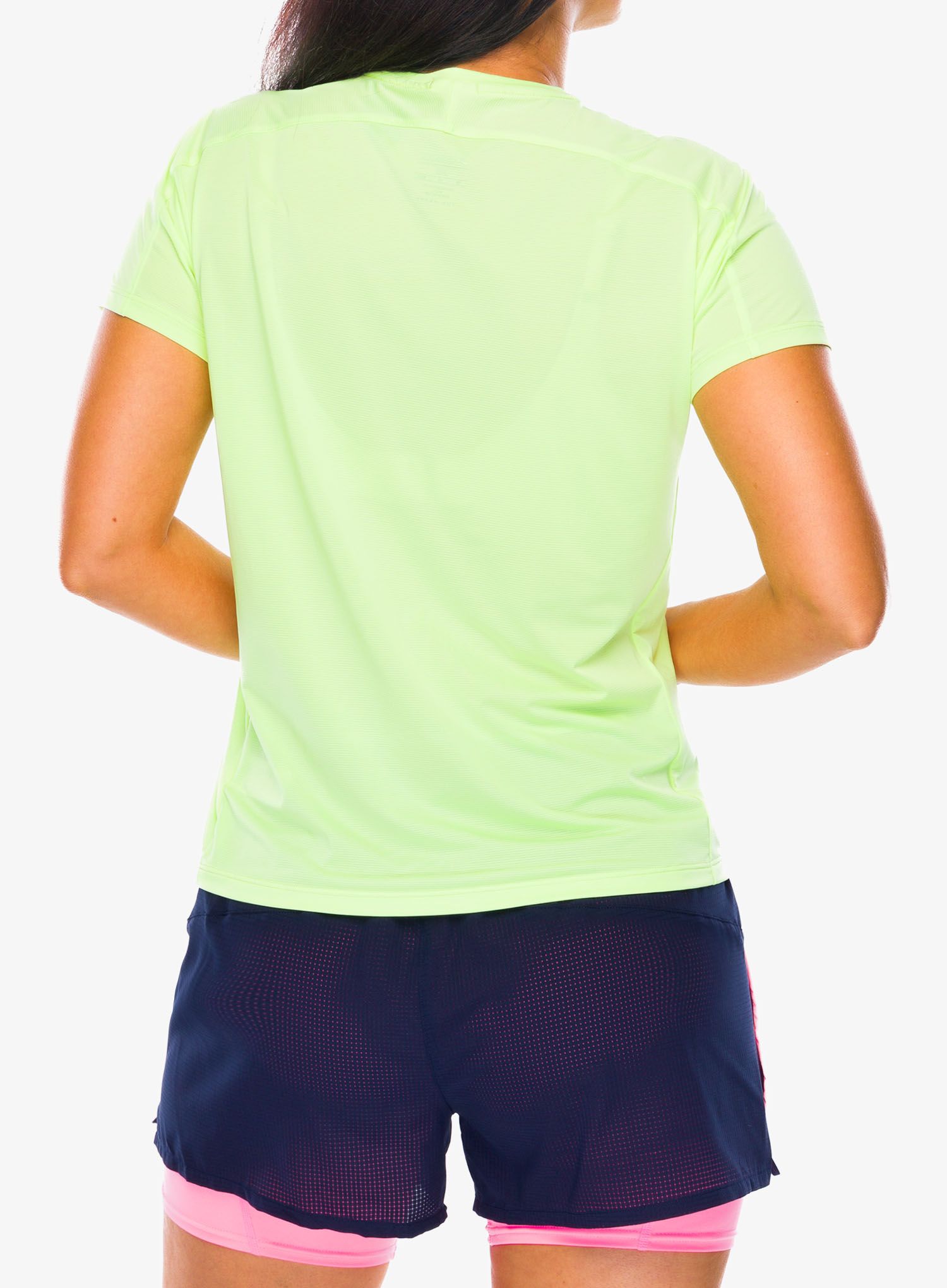Ženska tekaška majica Brooks Sprint Free Short Sleeve 2.0 - lime/elevate