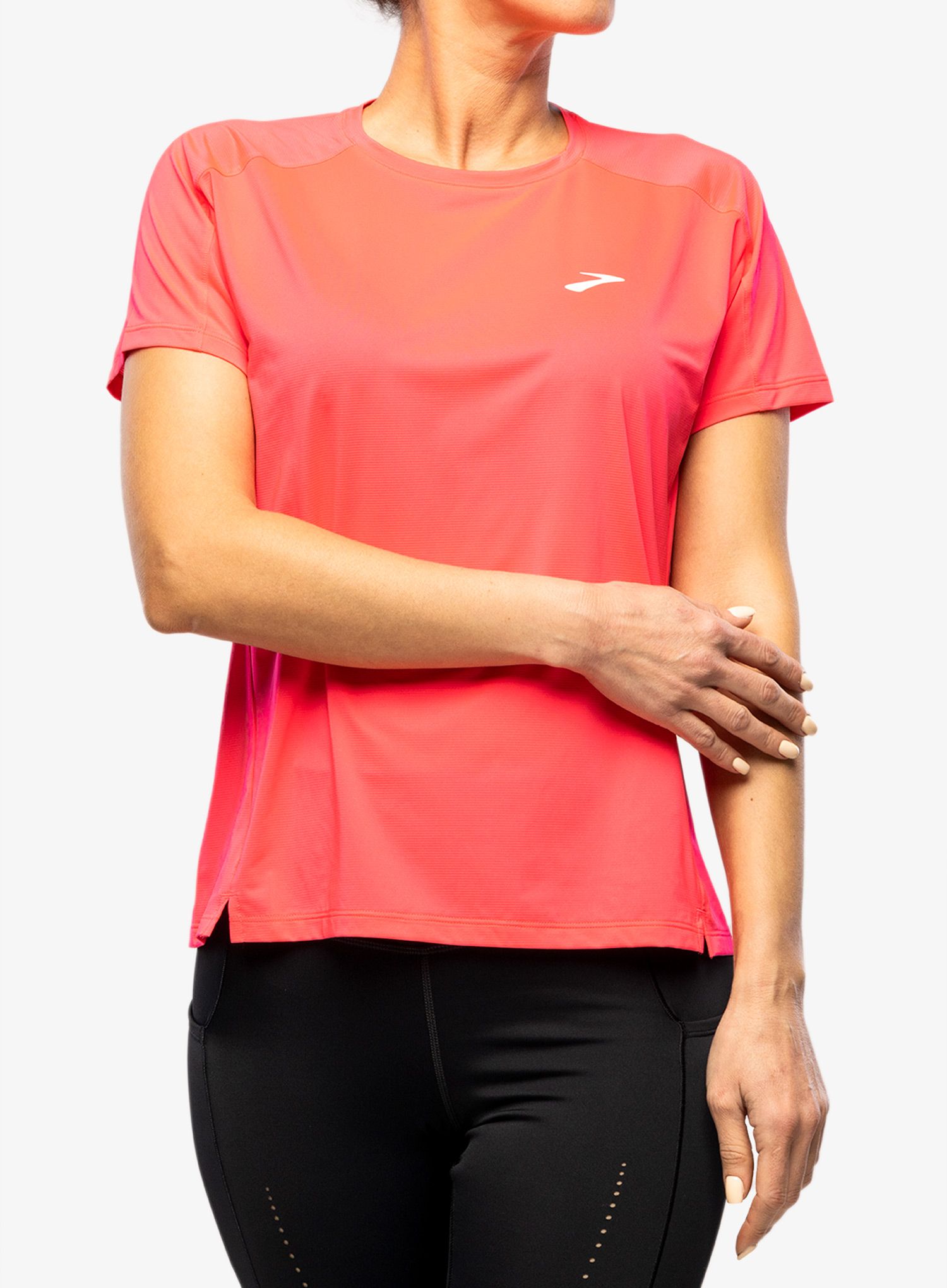 Ženska tekaška majica Brooks Sprint Free Short Sleeve 2.0 - hyper pink