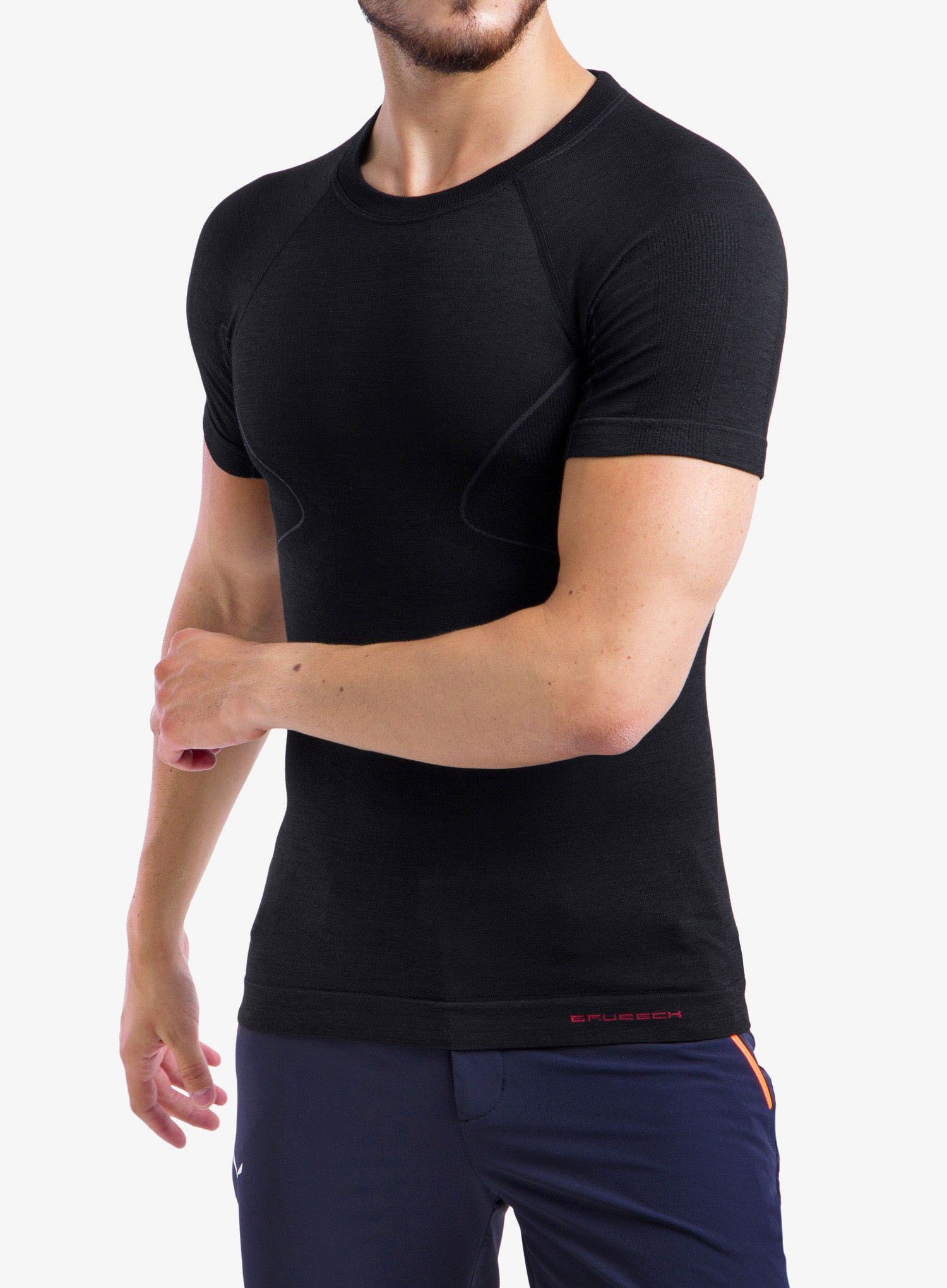 Termo majica Brubeck Active Wool T-Shirt - black