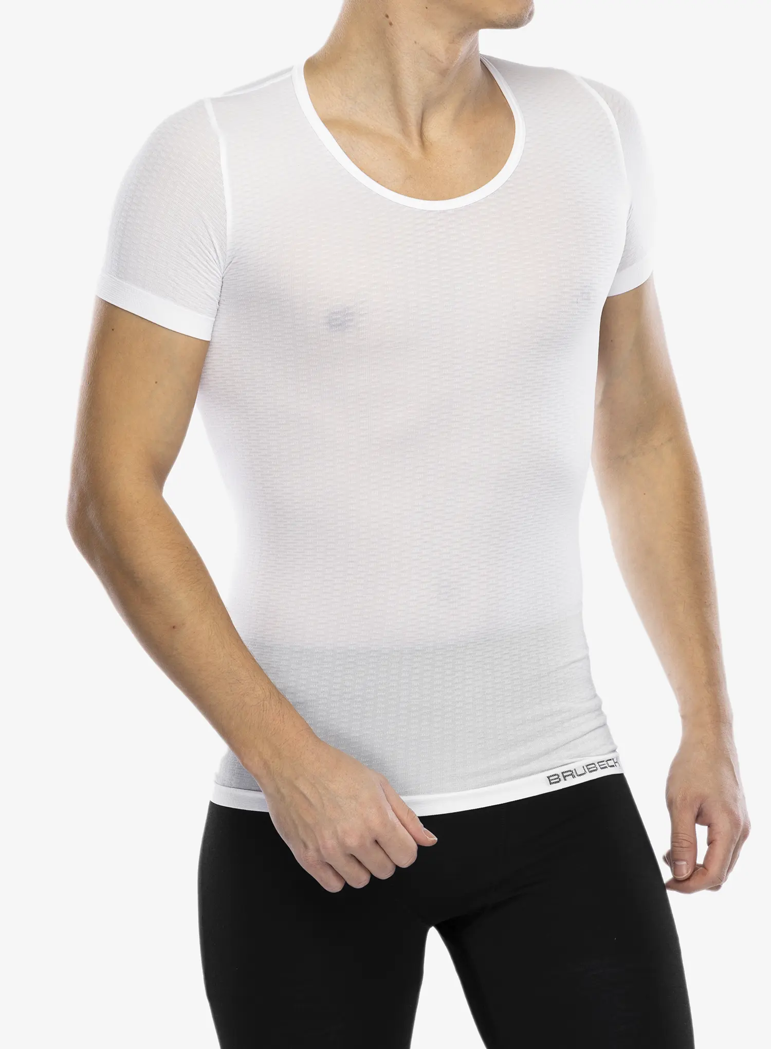 Moška majica Brubeck Base Layer T-Shirt - white