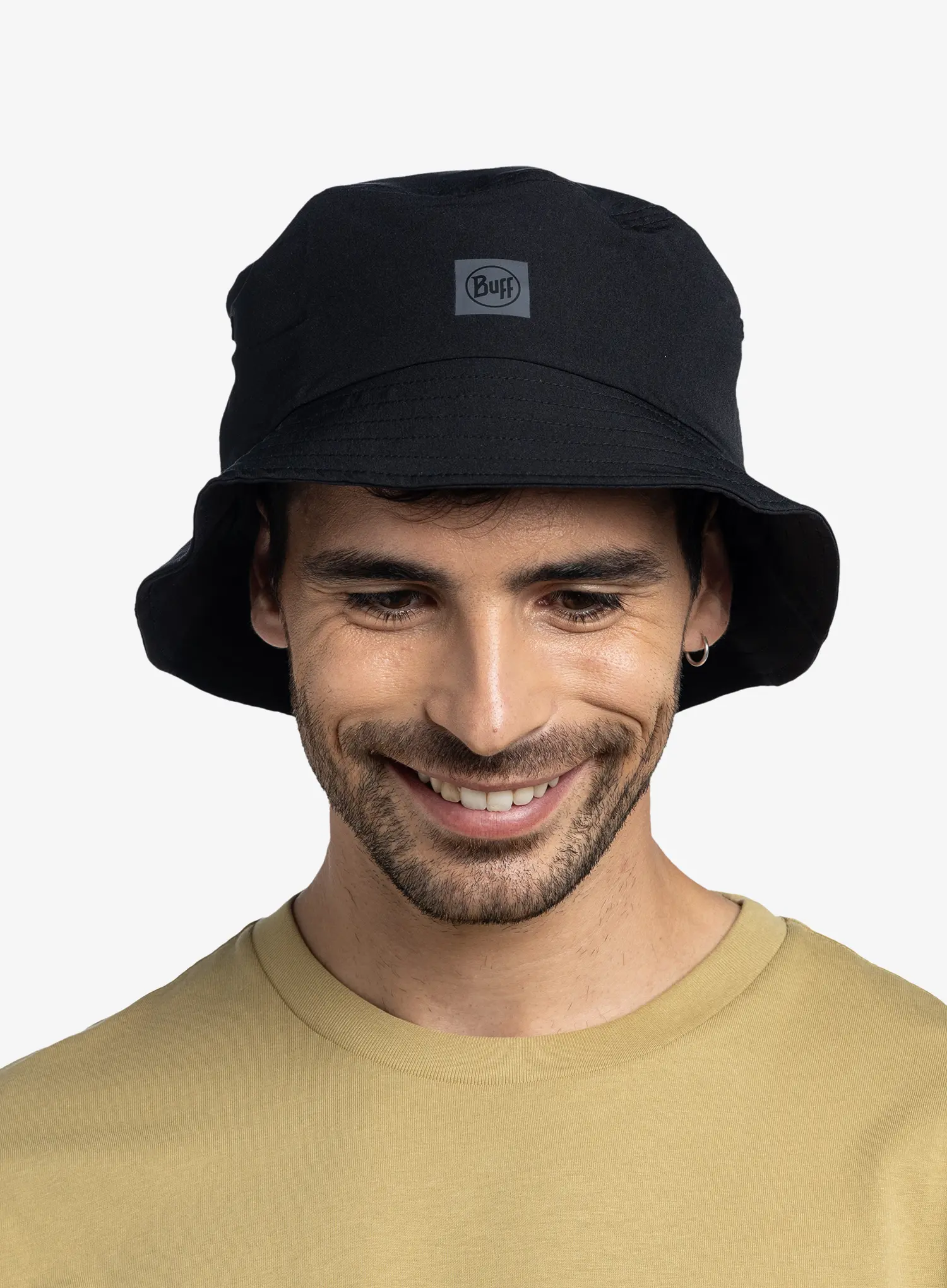 Pohodniški klobuk Buff Adventure Bucket Hat - solid black
