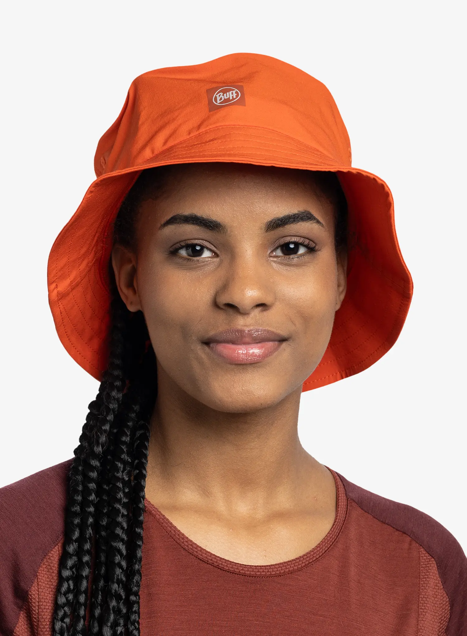 Pohodniški klobuk Buff Adventure Bucket Hat - solid poppy