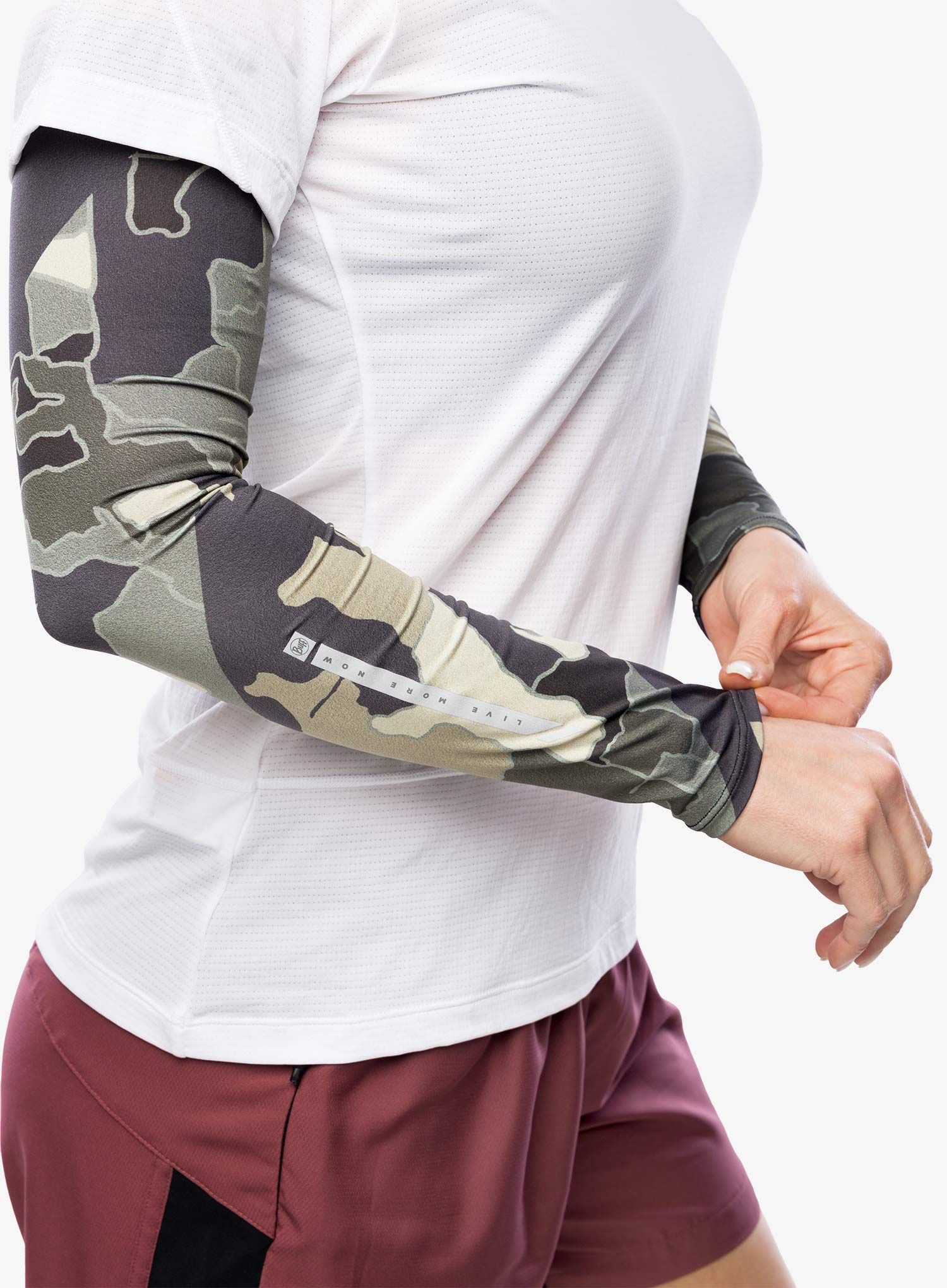 Kolesarski rokavi Buff Arm Sleeves - utan forest