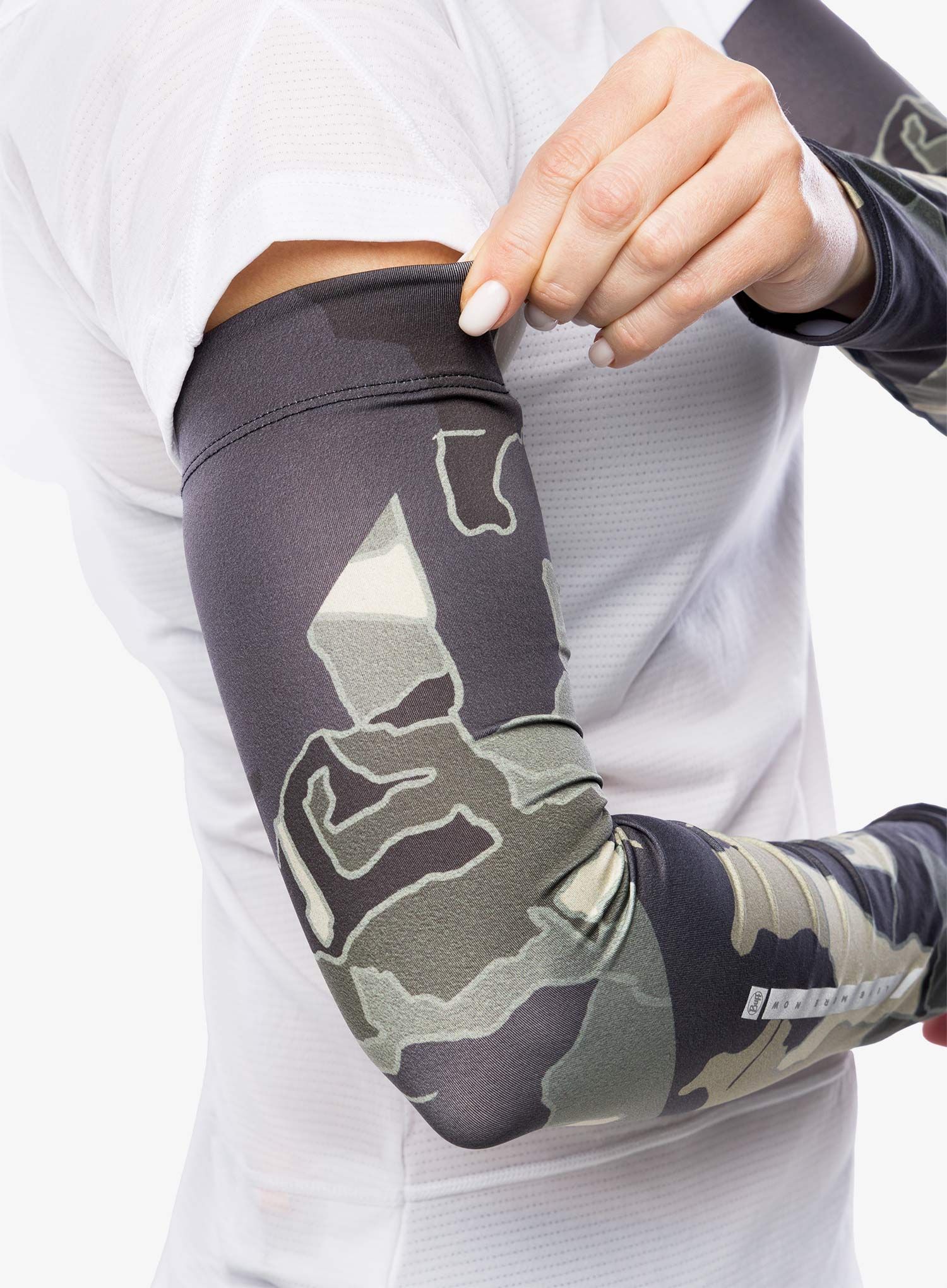 Kolesarski rokavi Buff Arm Sleeves - utan forest