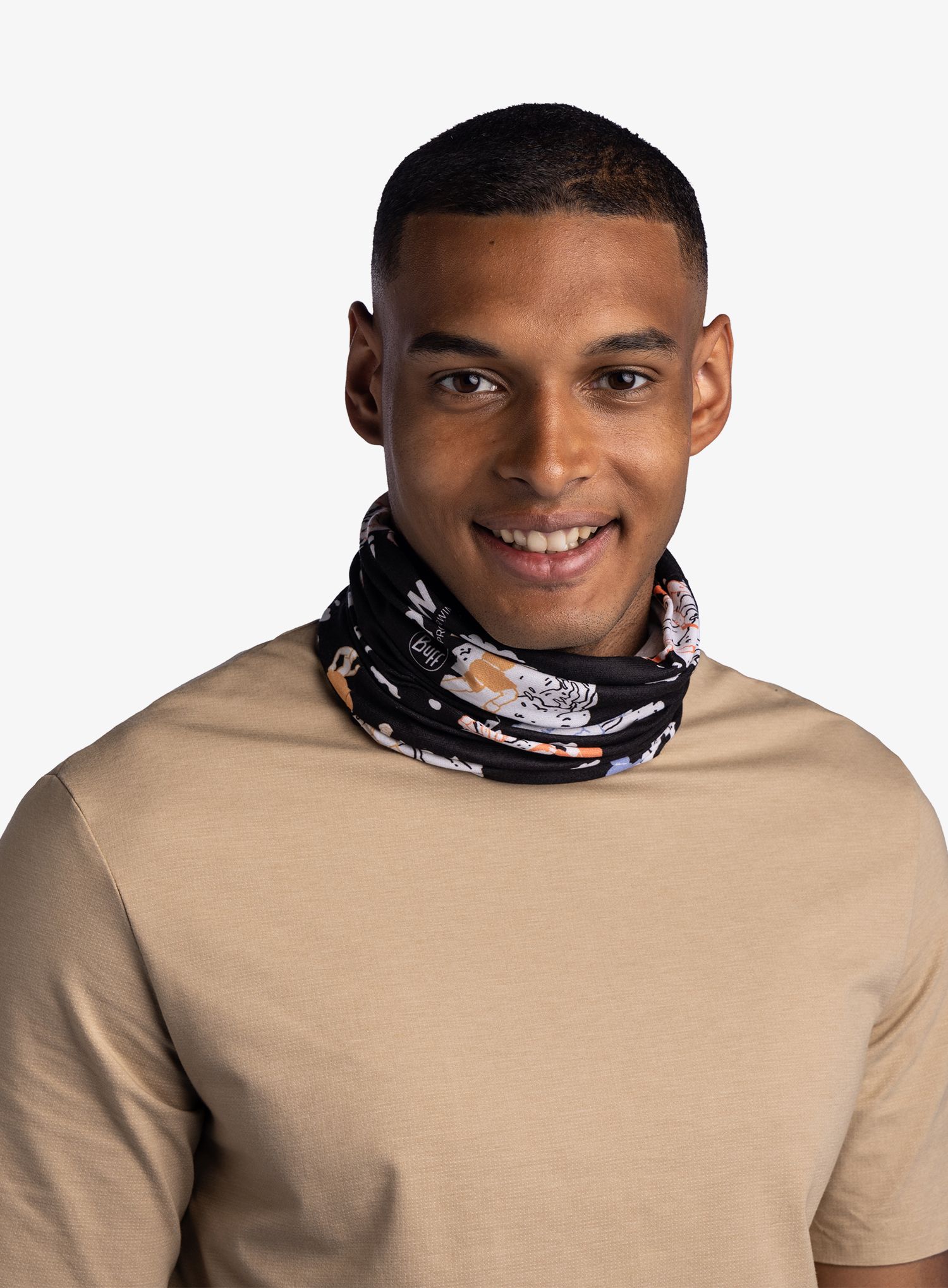 Večnamenska ruta Buff Coolnet UV POW - runners in motion black