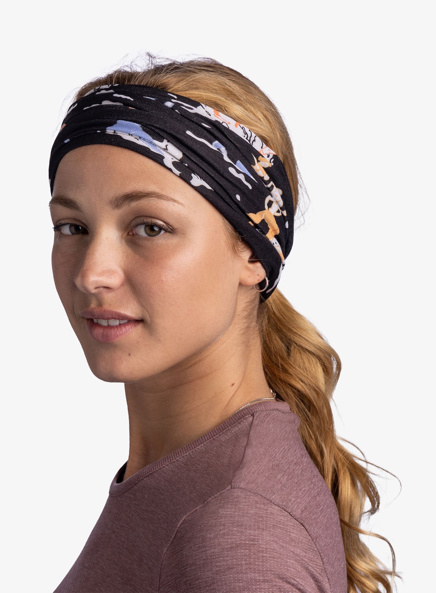 Večnamenska ruta Buff Coolnet UV POW - runners in motion black