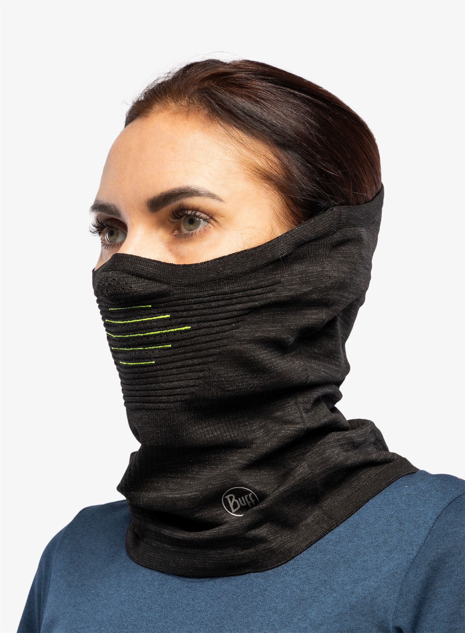 Šal za vrat Buff Dryflx+ Neckwarmer - black