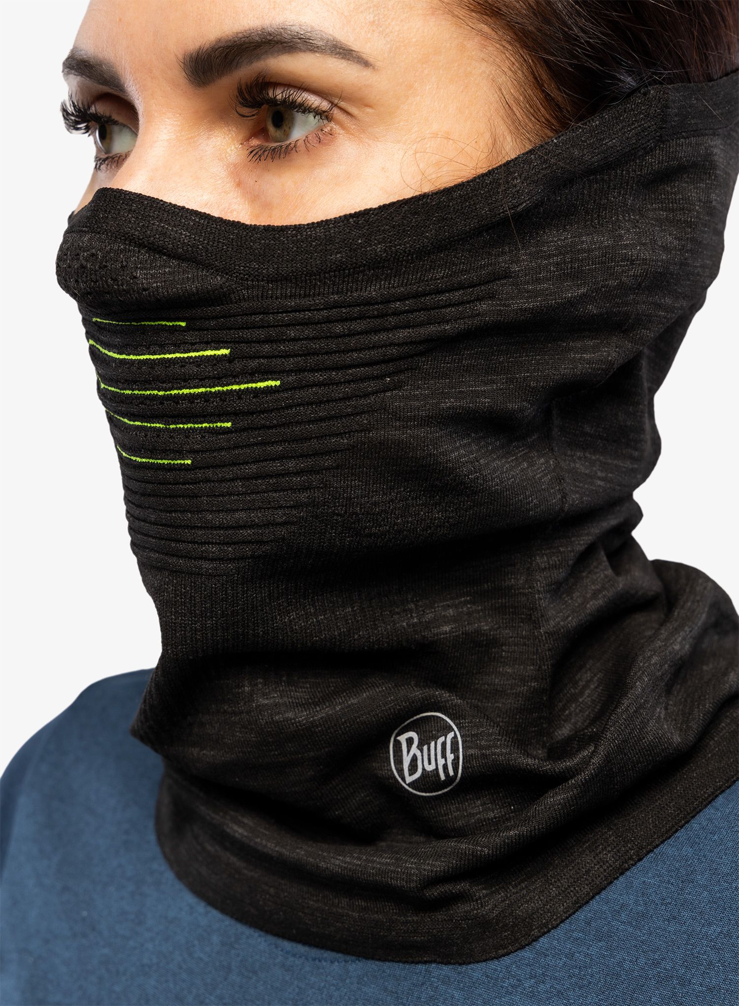 Šal za vrat Buff Dryflx+ Neckwarmer - black