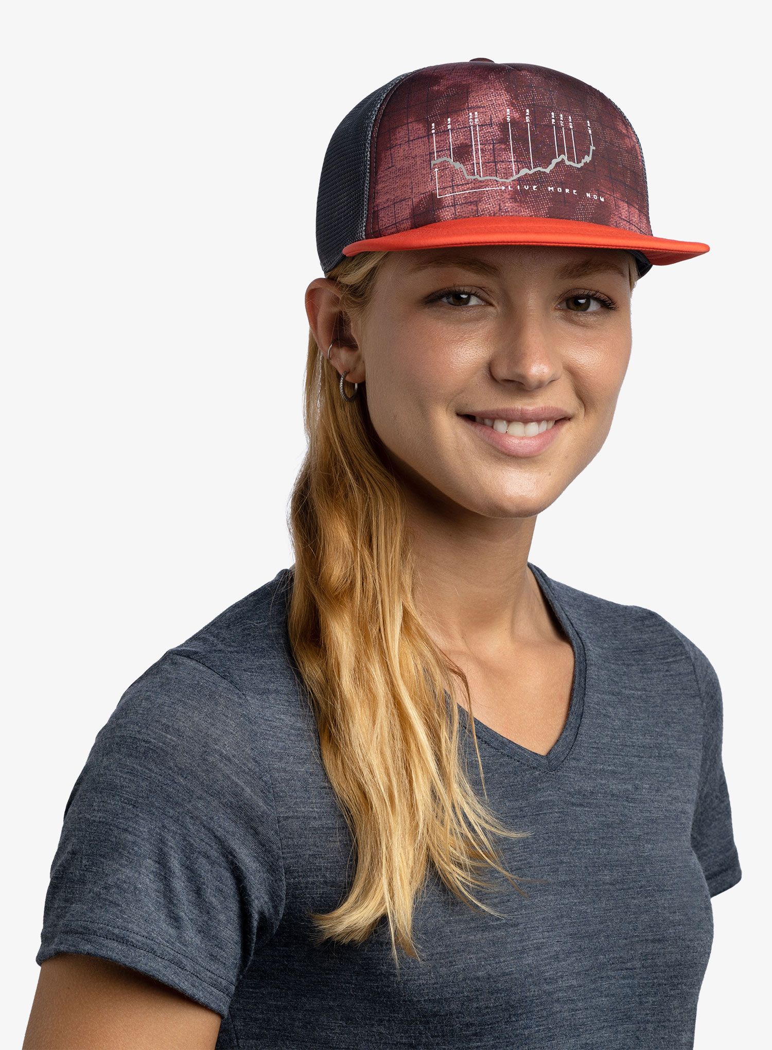 Kapa s šiltom Buff Explore Trucker Cap - bonsy terracotta