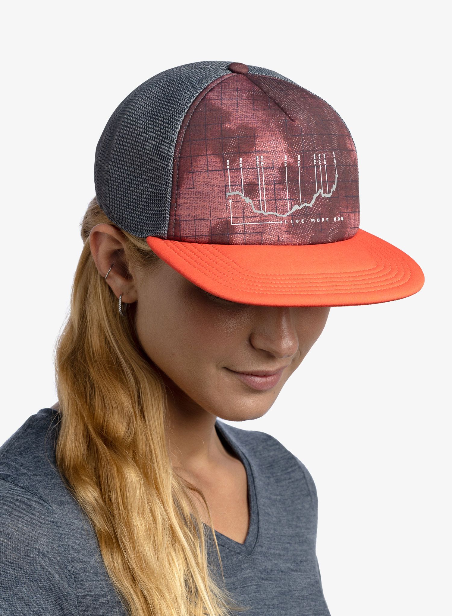 Kapa s šiltom Buff Explore Trucker Cap - bonsy terracotta