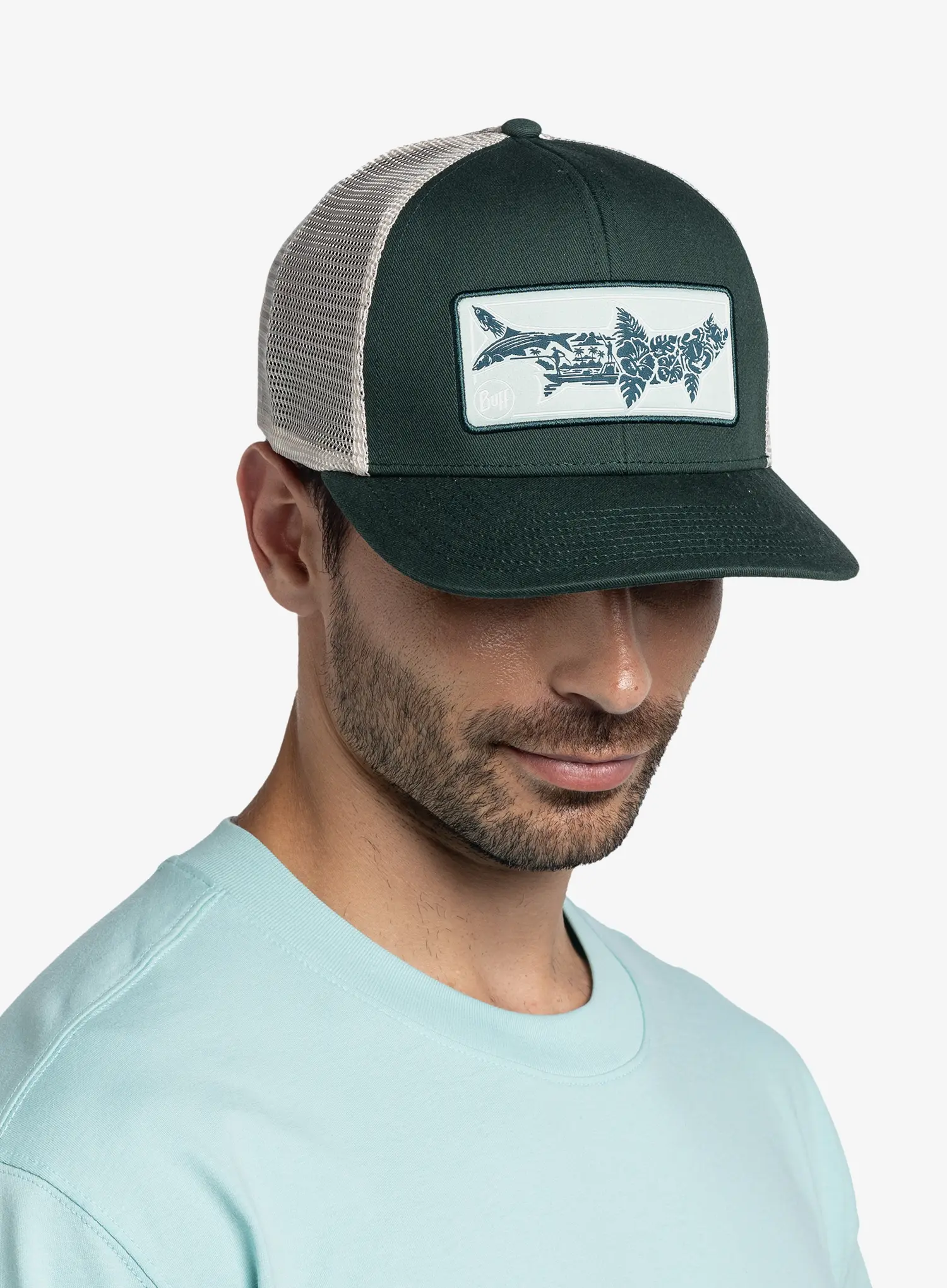 Kapa s šiltom Buff Explore Trucker Cap - salt green