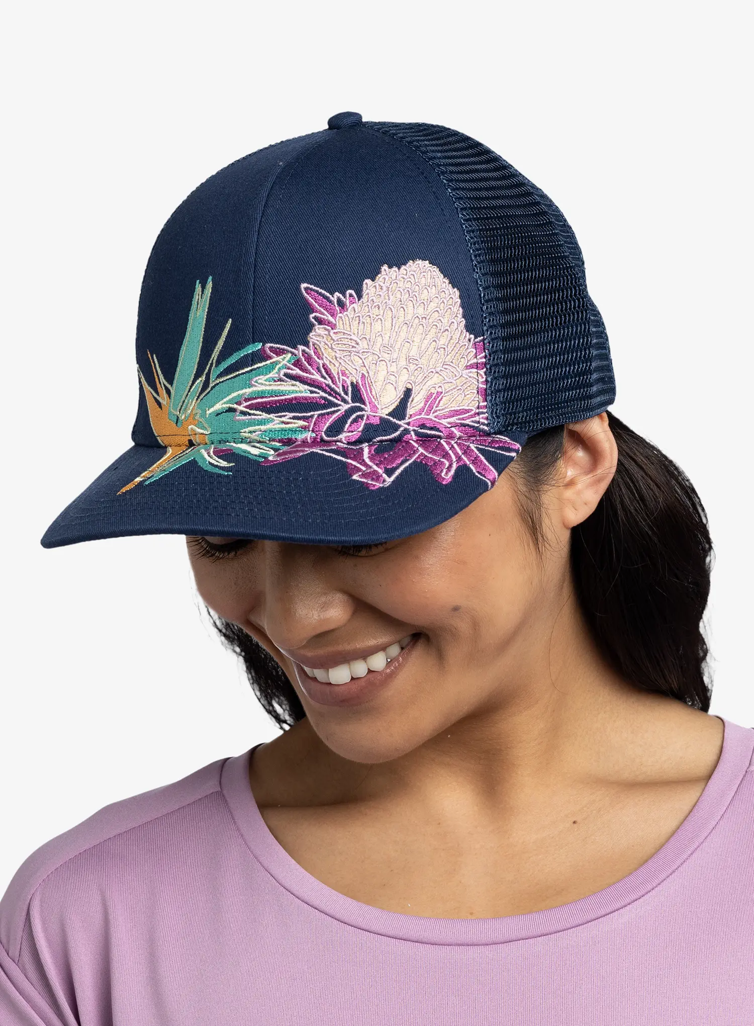 Kapa s šiltom Buff Explore Trucker Cap - satry indigo