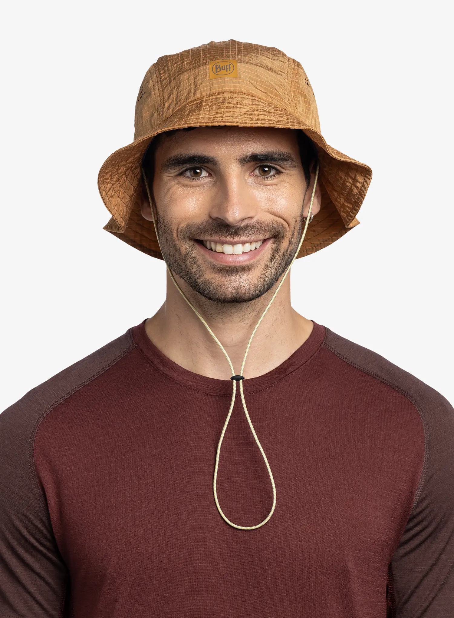 Pohodniški klobuk Buff Go Bucket Hat - solid ginger