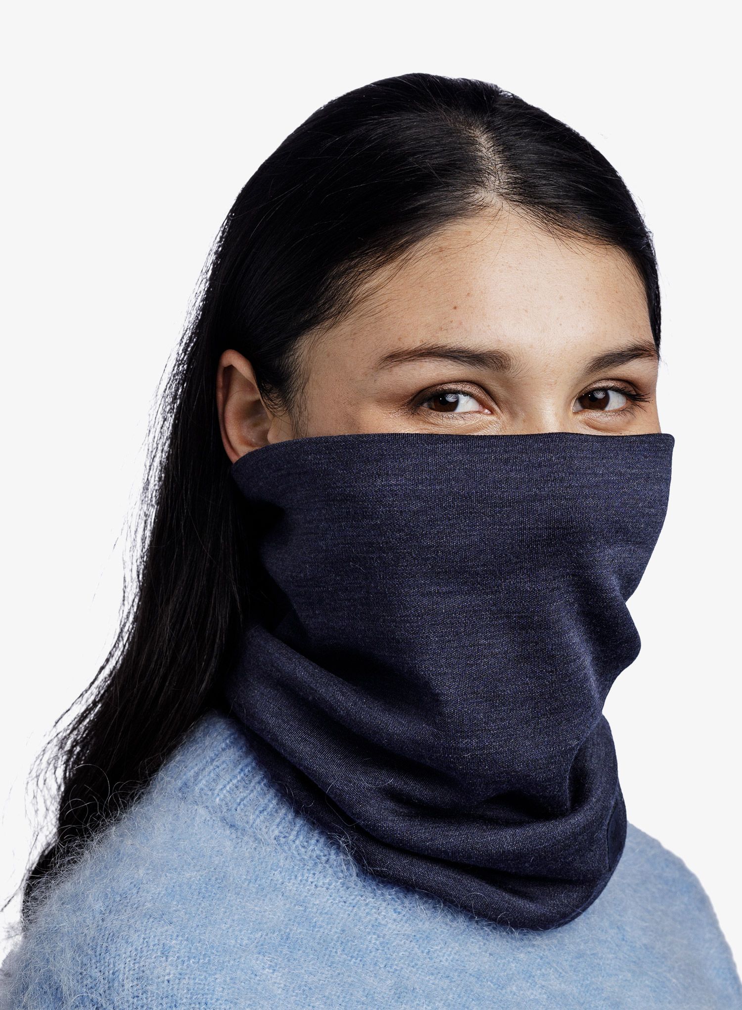 Šal za vrat Buff Heavyweight Merino Wool - solid indigo