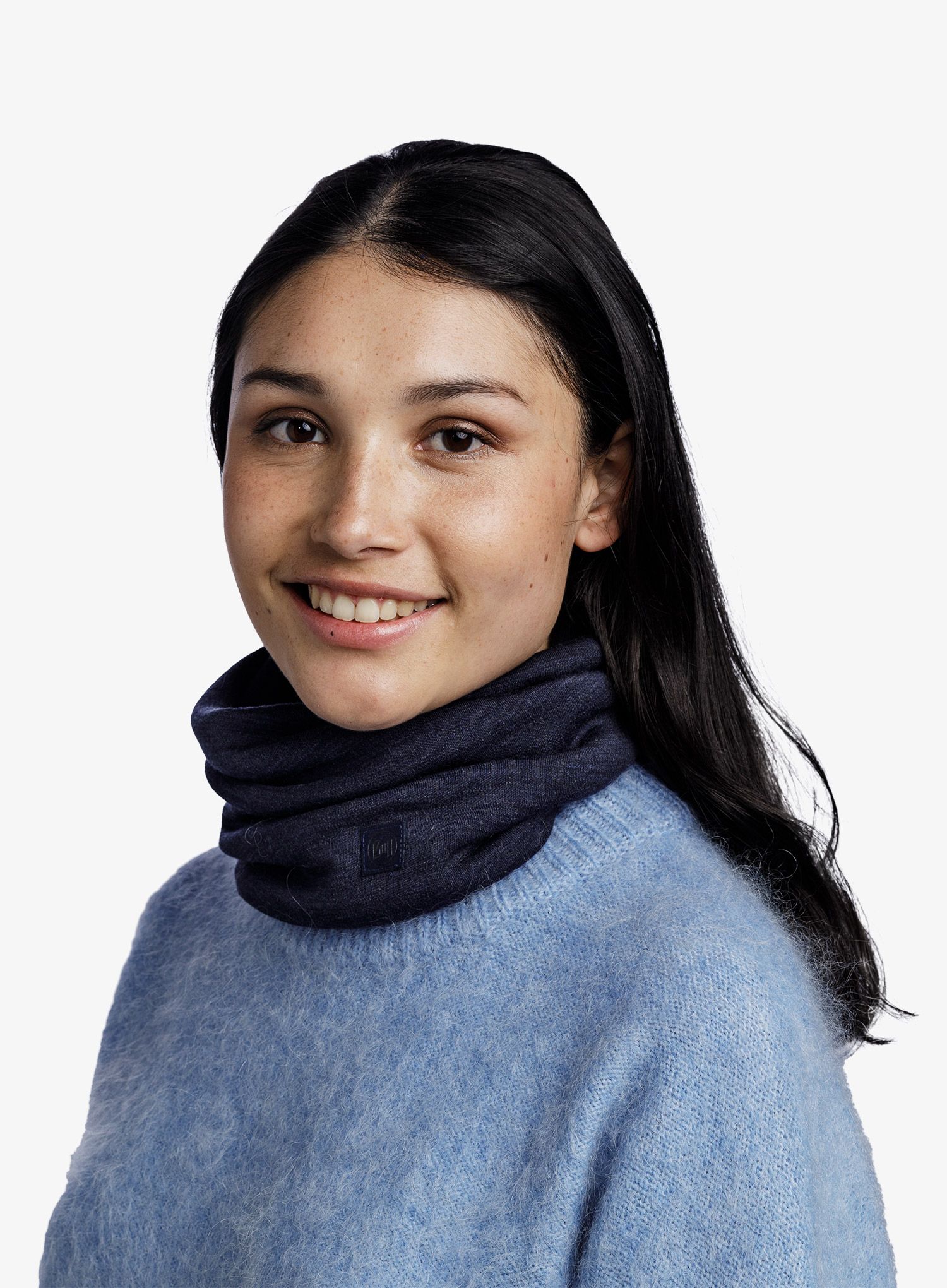 Šal za vrat Buff Heavyweight Merino Wool - solid indigo