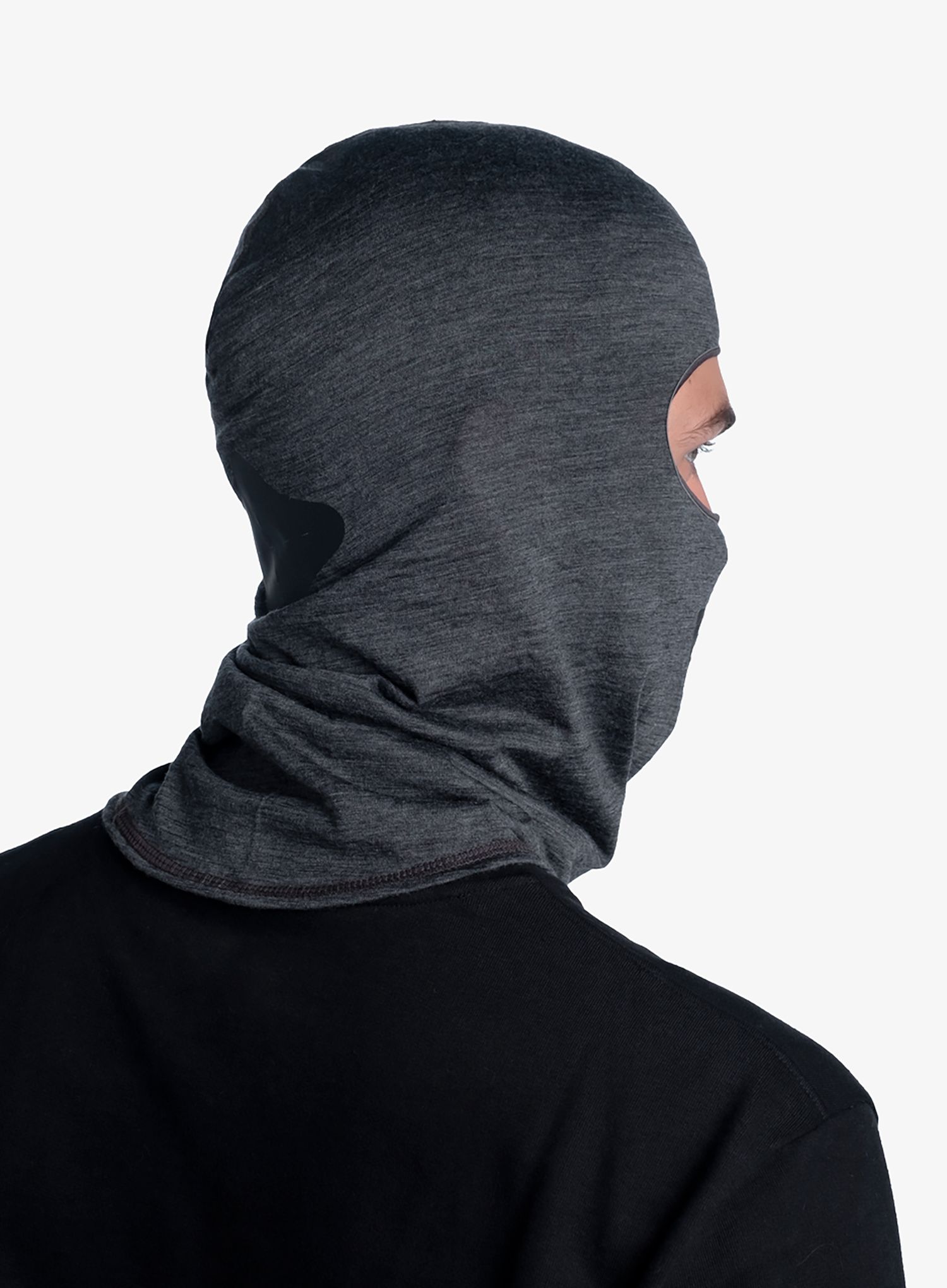 Podkapa Buff Lightweight Merino Wool Balaclava - solid grey