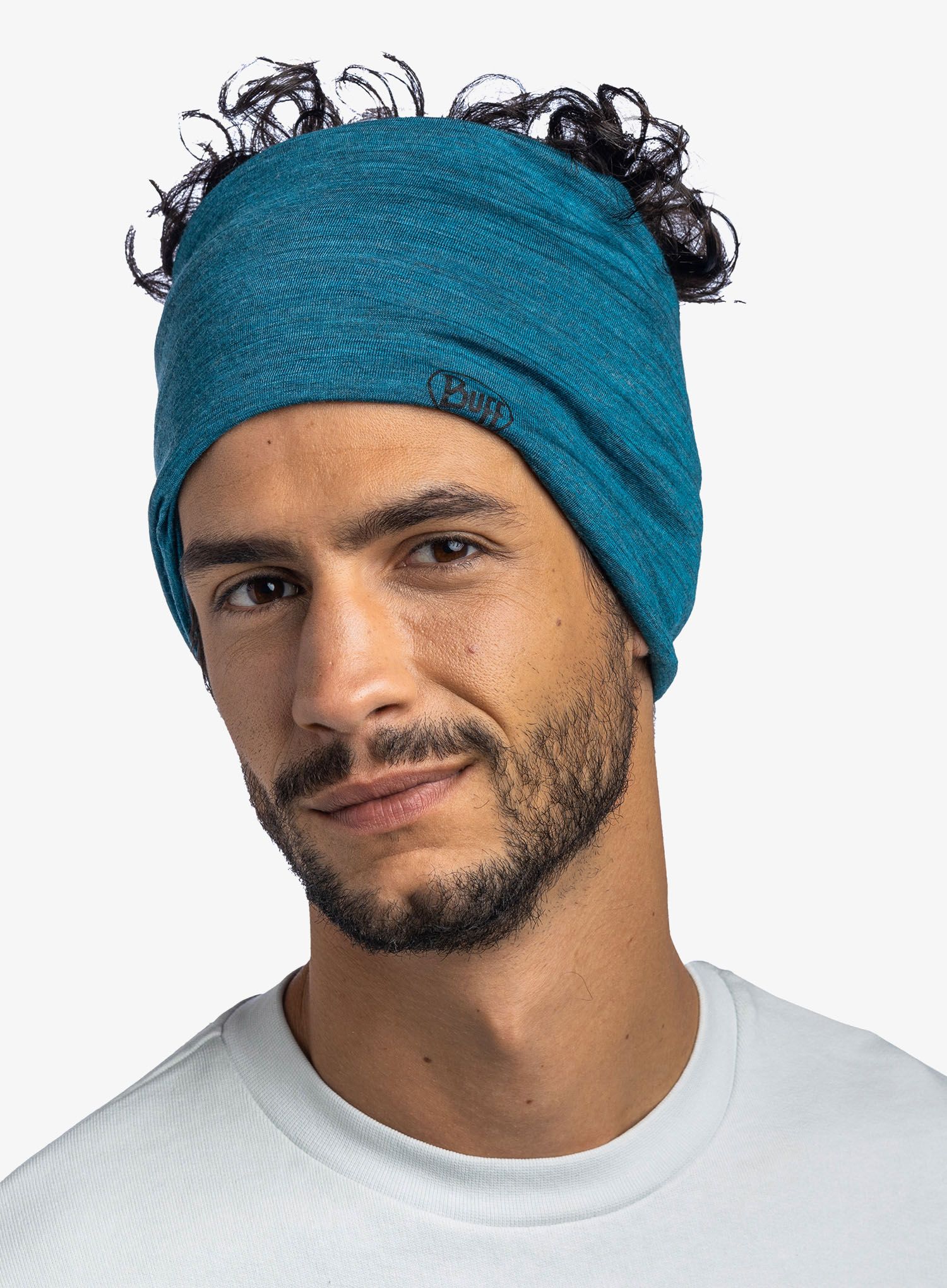 Večnamenska ruta Buff Lightweight Merino Wool - solid teal