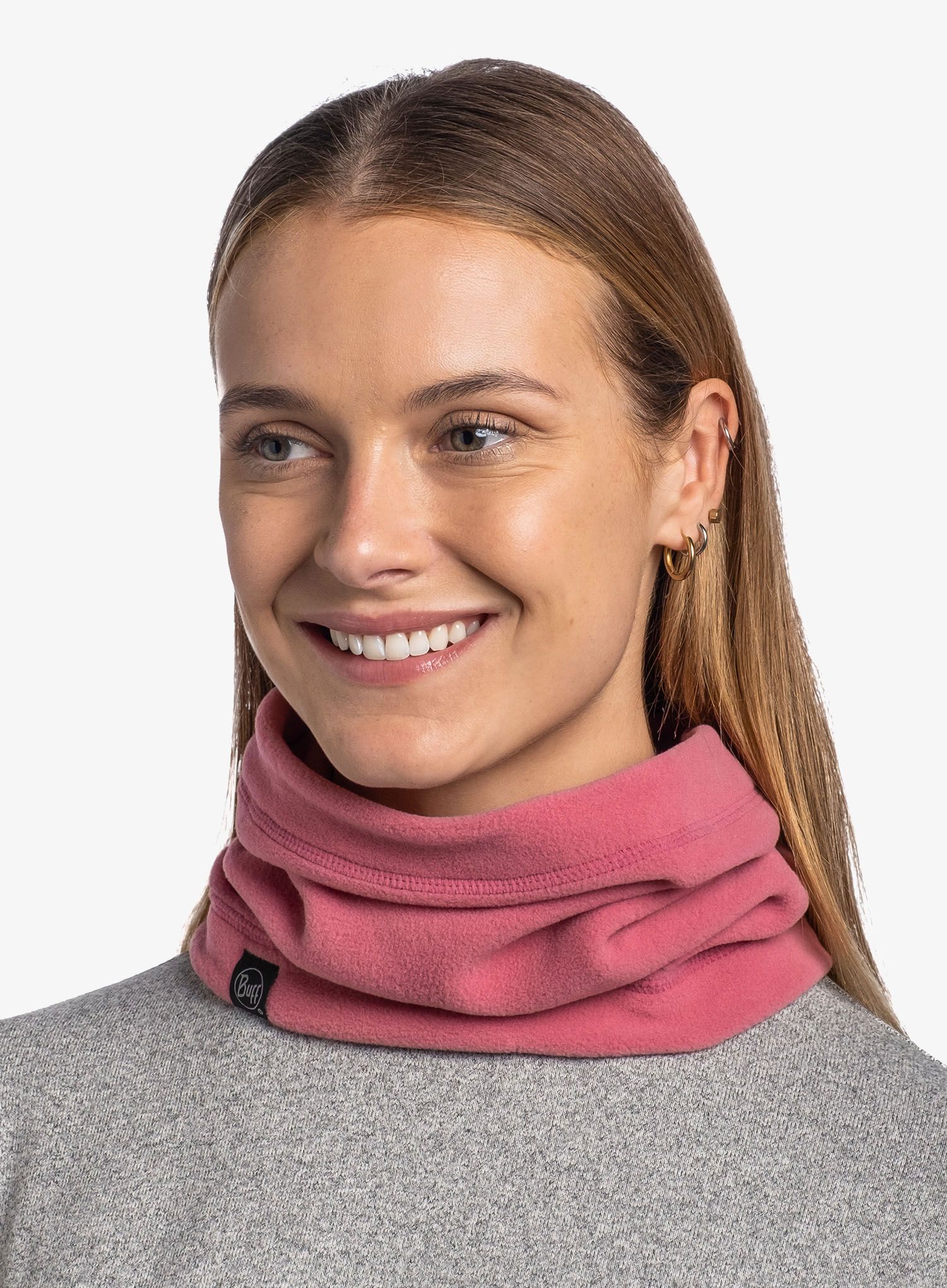 Šal za vrat Buff Polar Neckwarmer - solid tulip pink