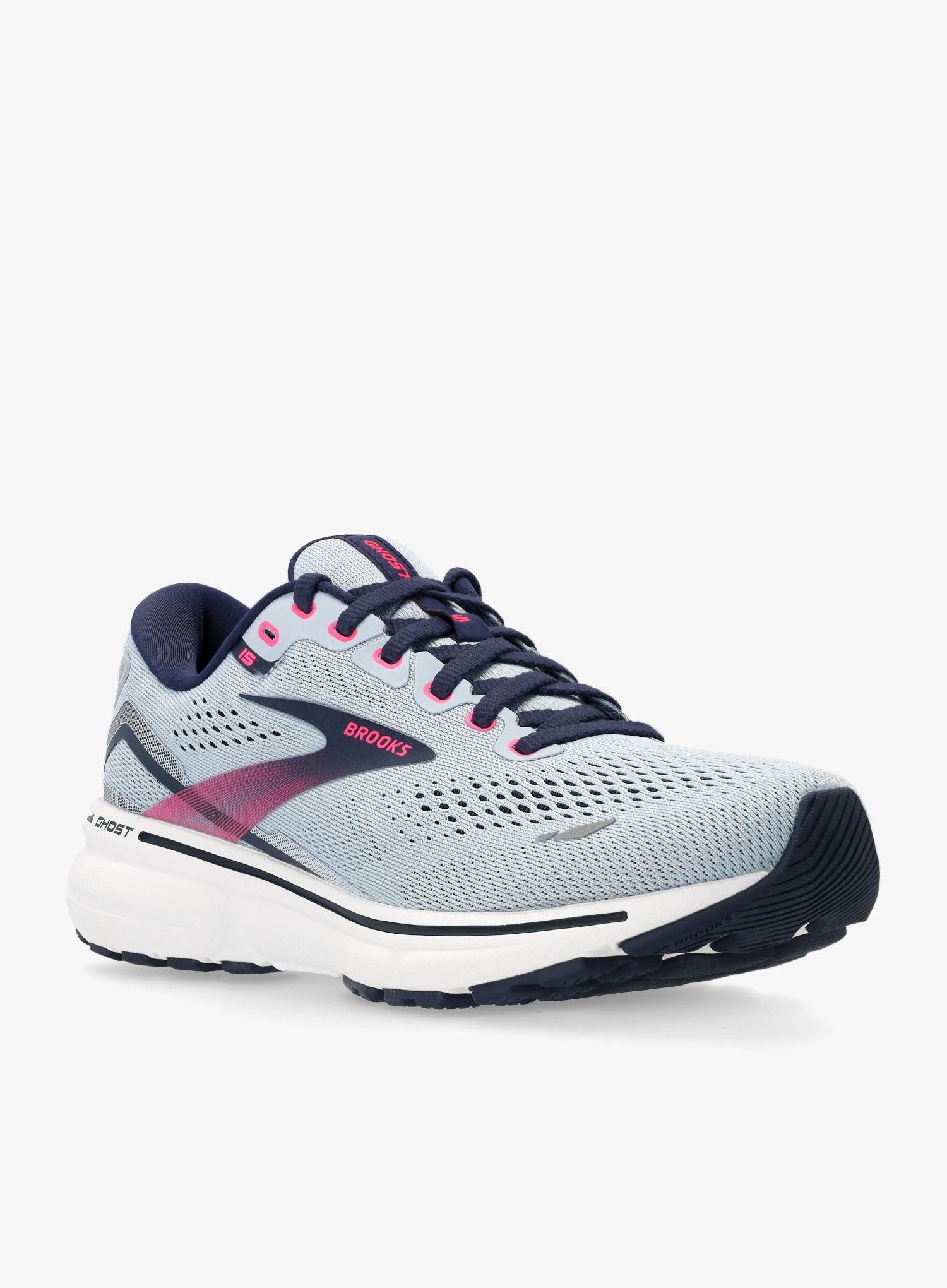Ženski tekaški čevlji Brooks Ghost 15 - kentucky blue/peacoat/pink