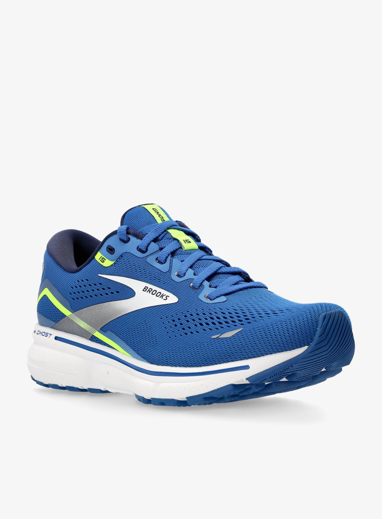 Moški tekaški čevlji Brooks Ghost 15 - blue/nightlife/white