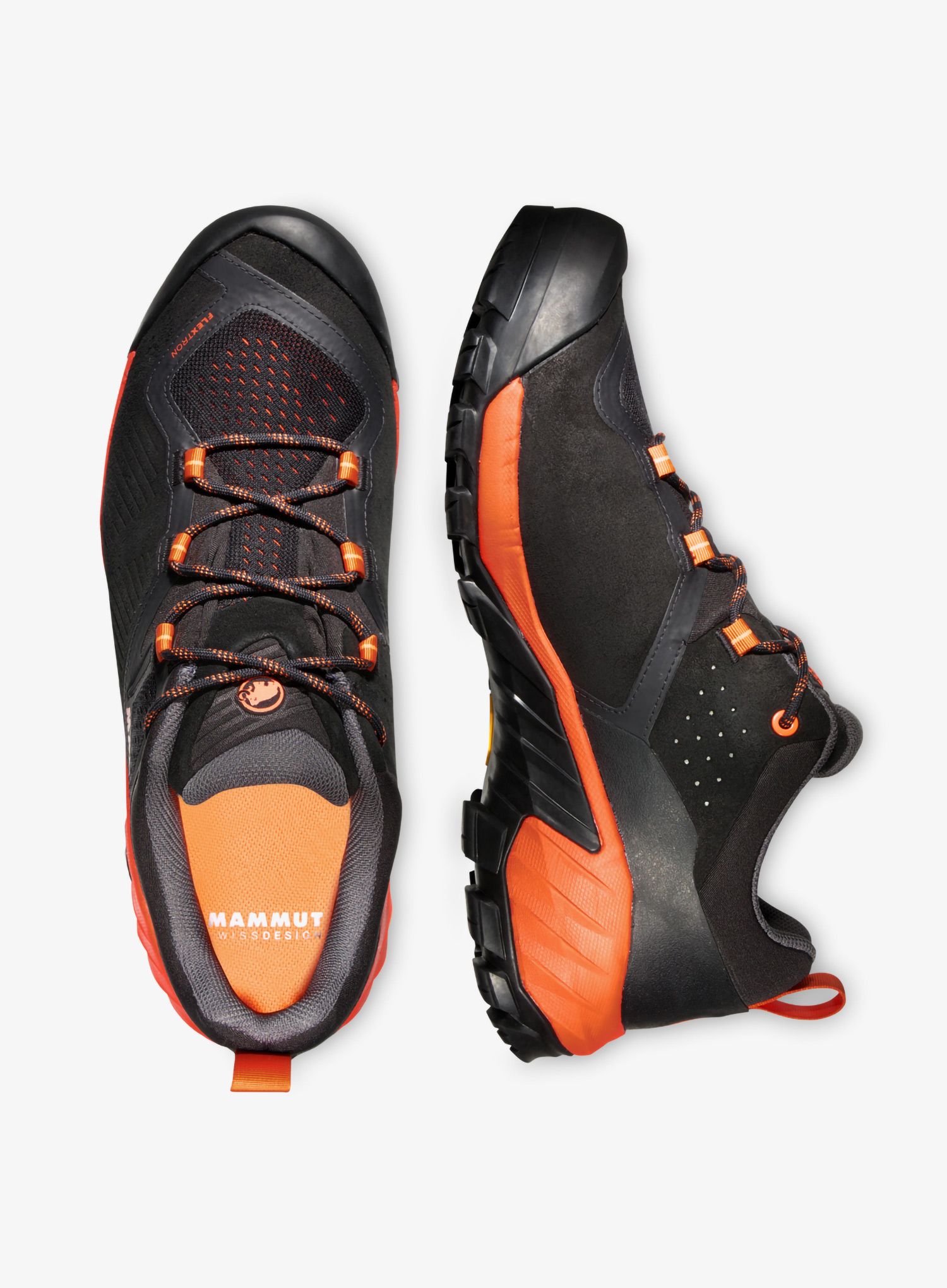 Treking čevlji Mammut Sapuen Low GTX - black/hot red
