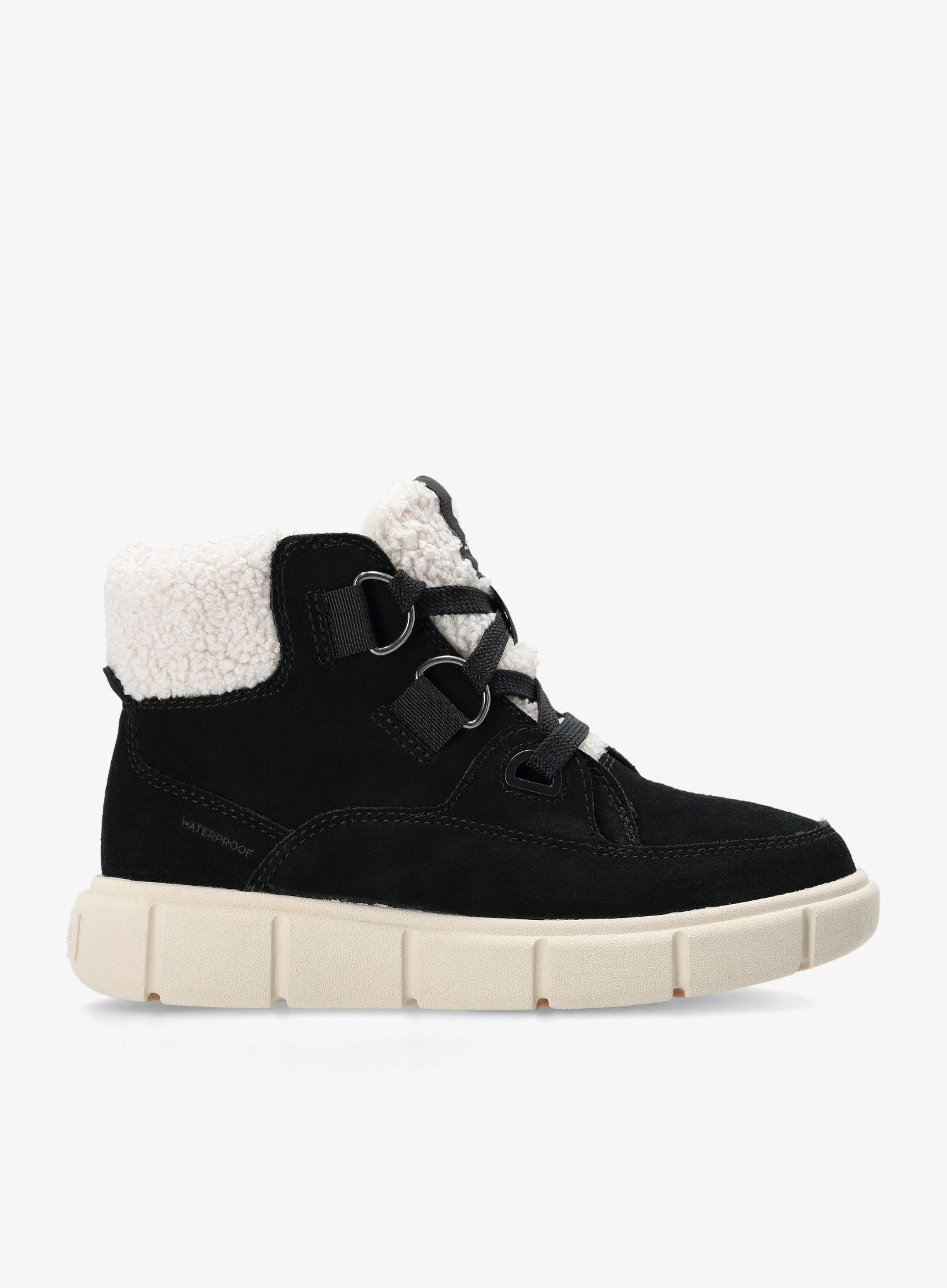 Ženski zimski čevlji Sorel Explorer III NW Lace WP - black/sea salt