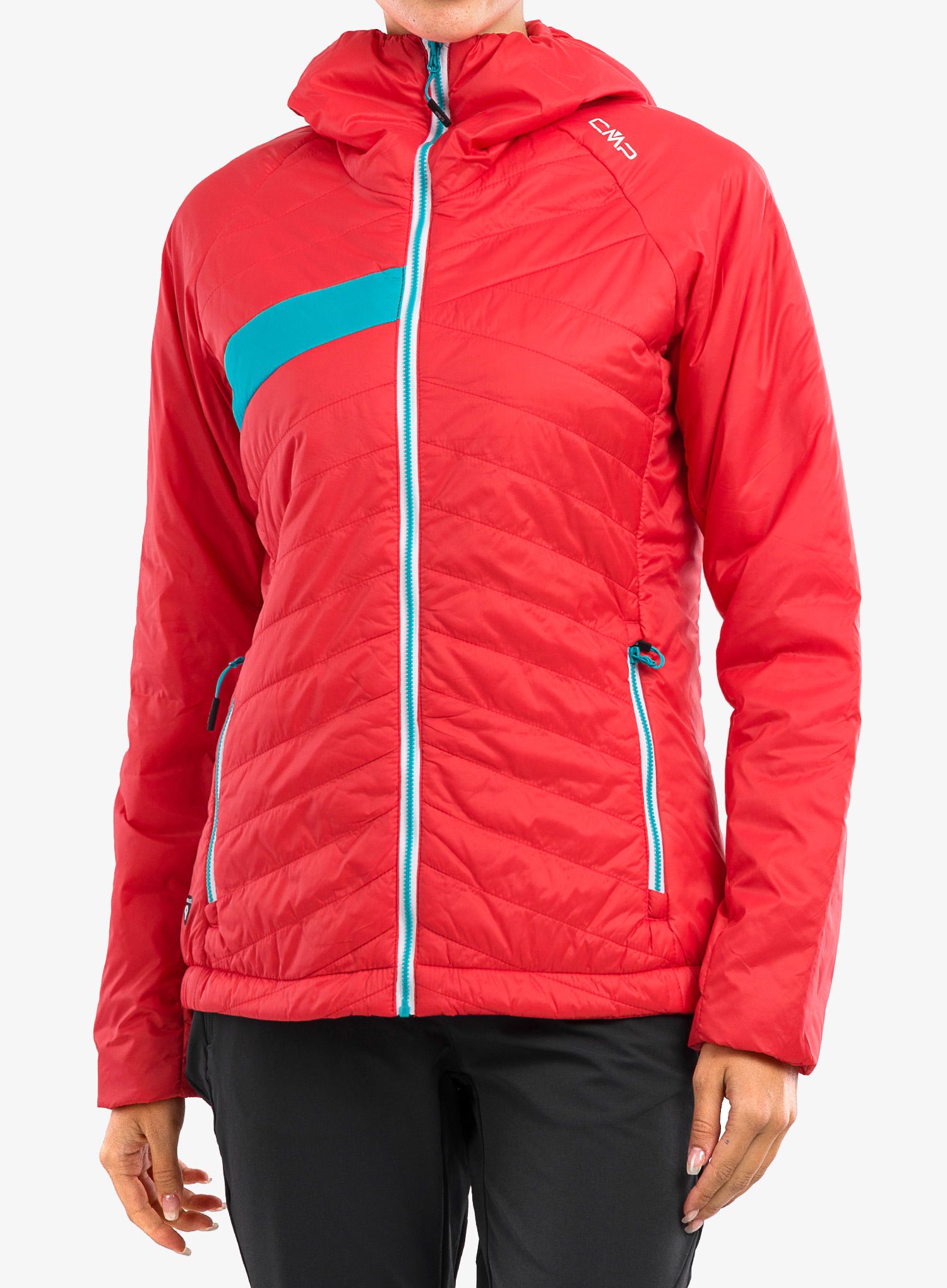 Sintetična jakna CMP Aalia Jacket Fix Hood - campari