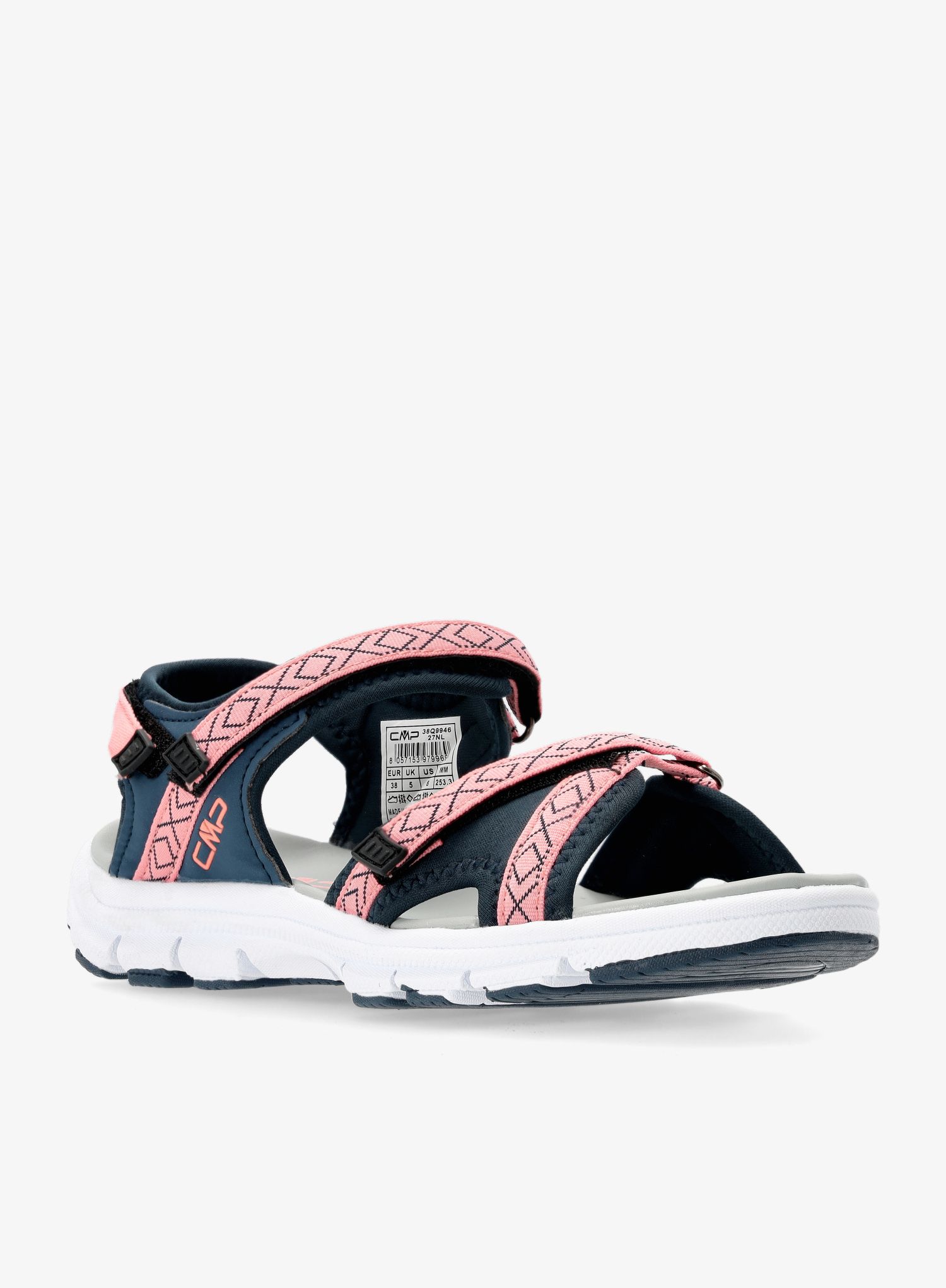 Ženski pohodniški sandali CMP Almaak - b.blue/peach