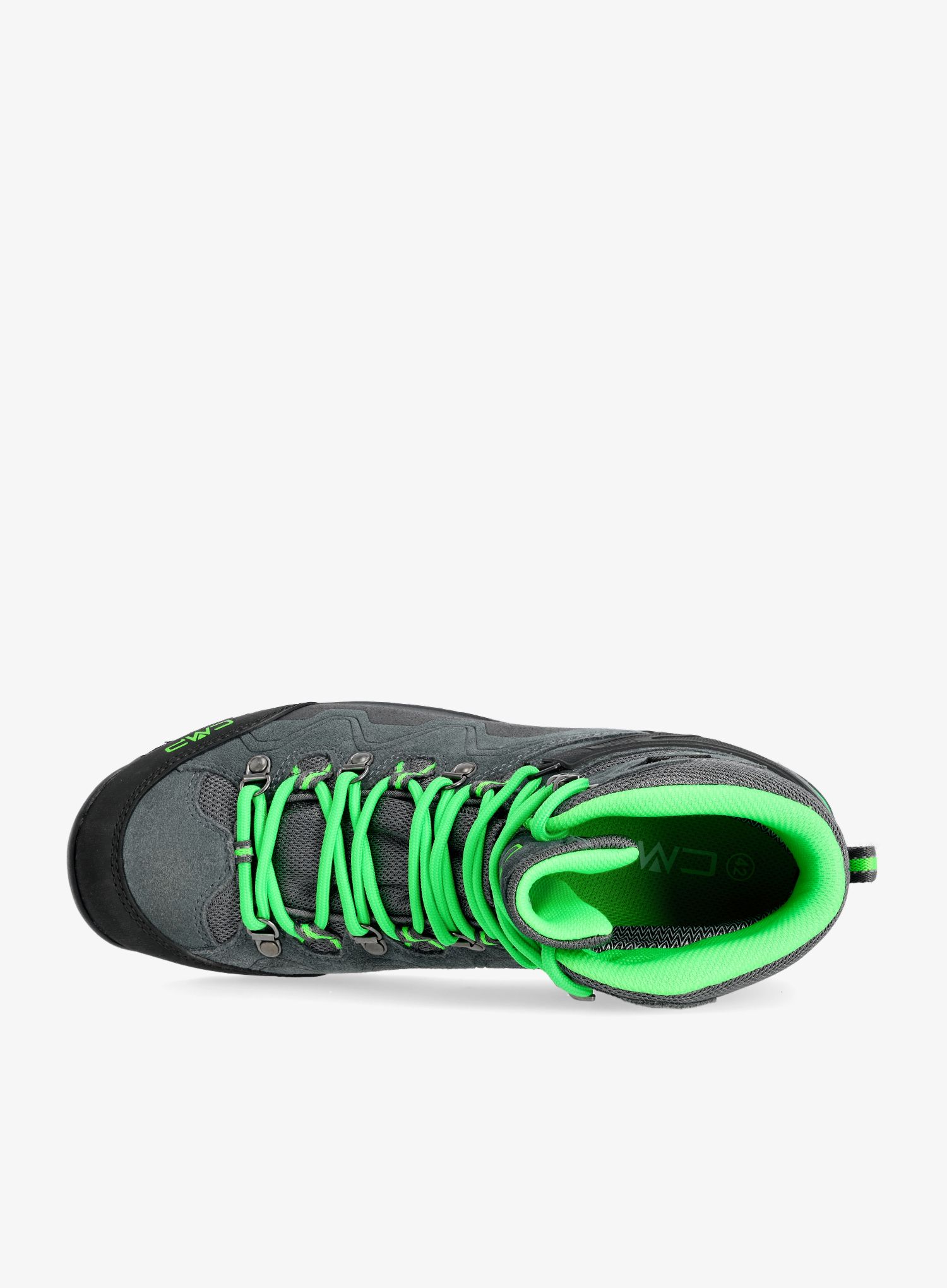 Moški pohodniški čevlji CMP Athunis Mid WP - grey/verde fluo