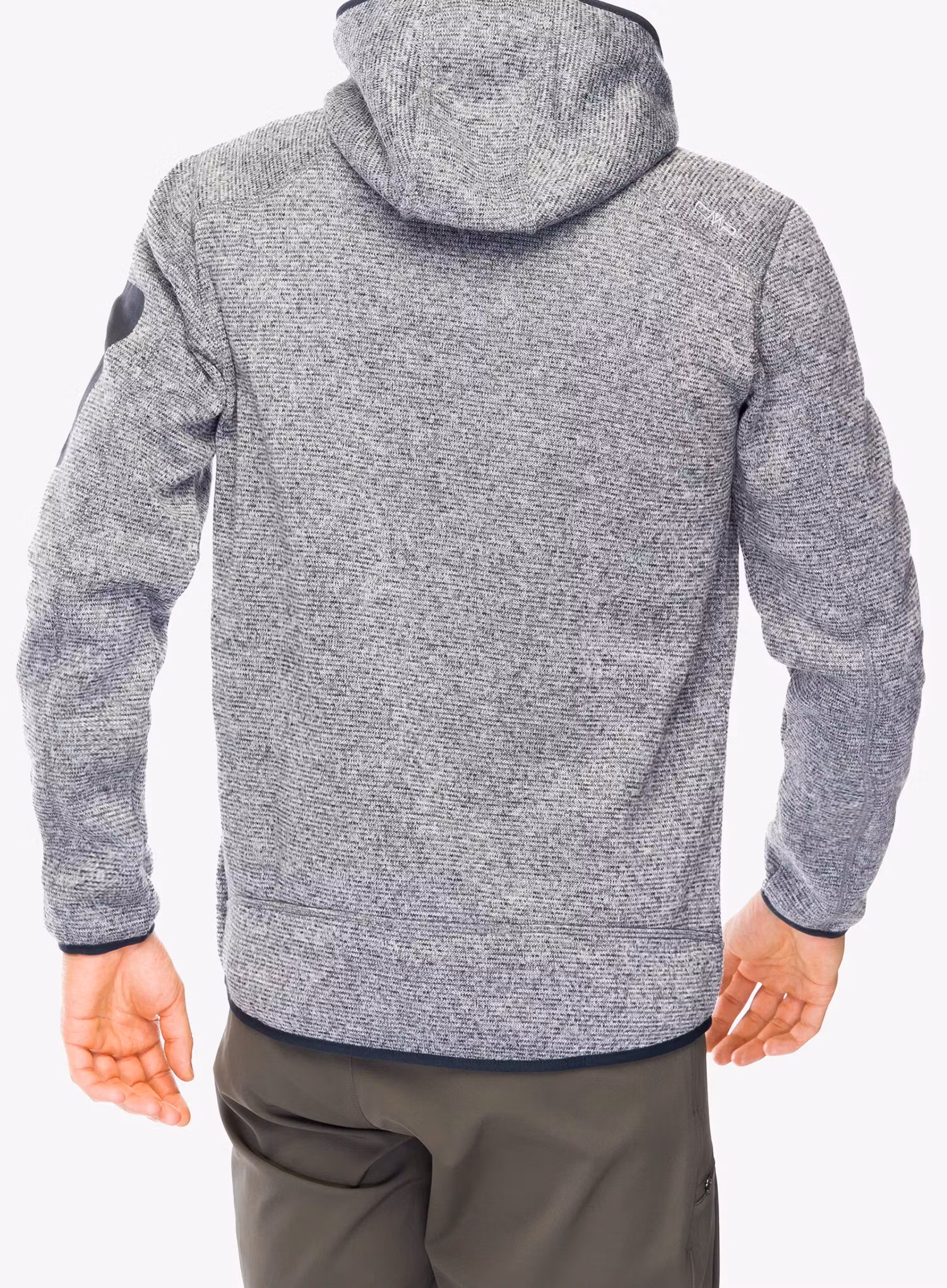 Flis CMP Borgis Fix Hood Jacket - ice/titanio/nero