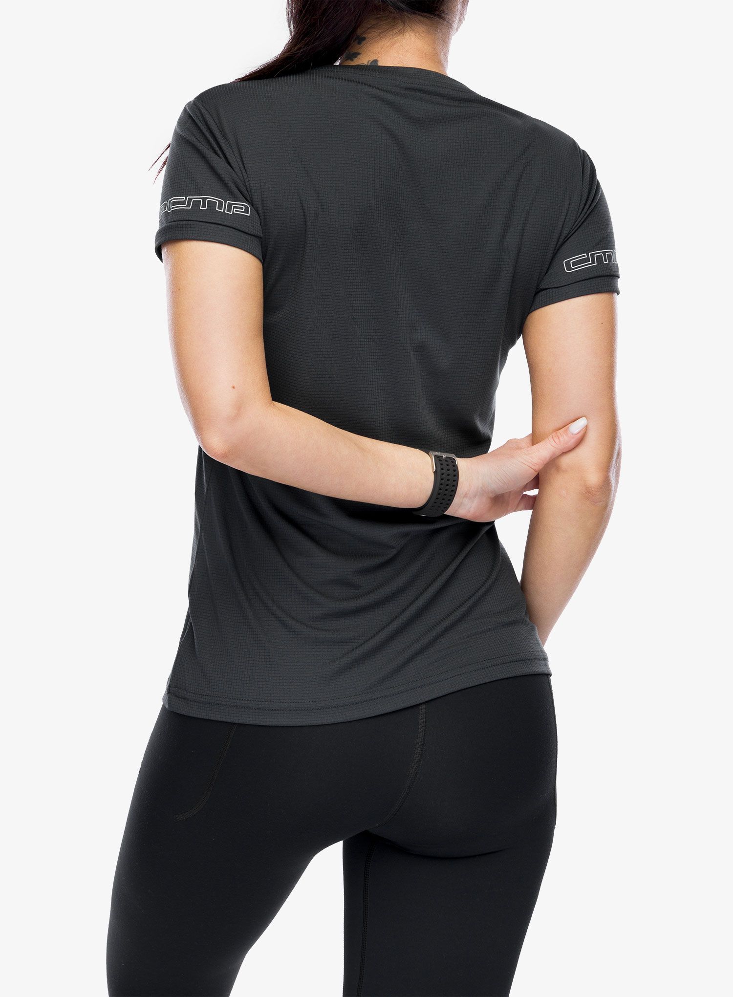 Ženska športna majica CMP Esten - antracite/off white