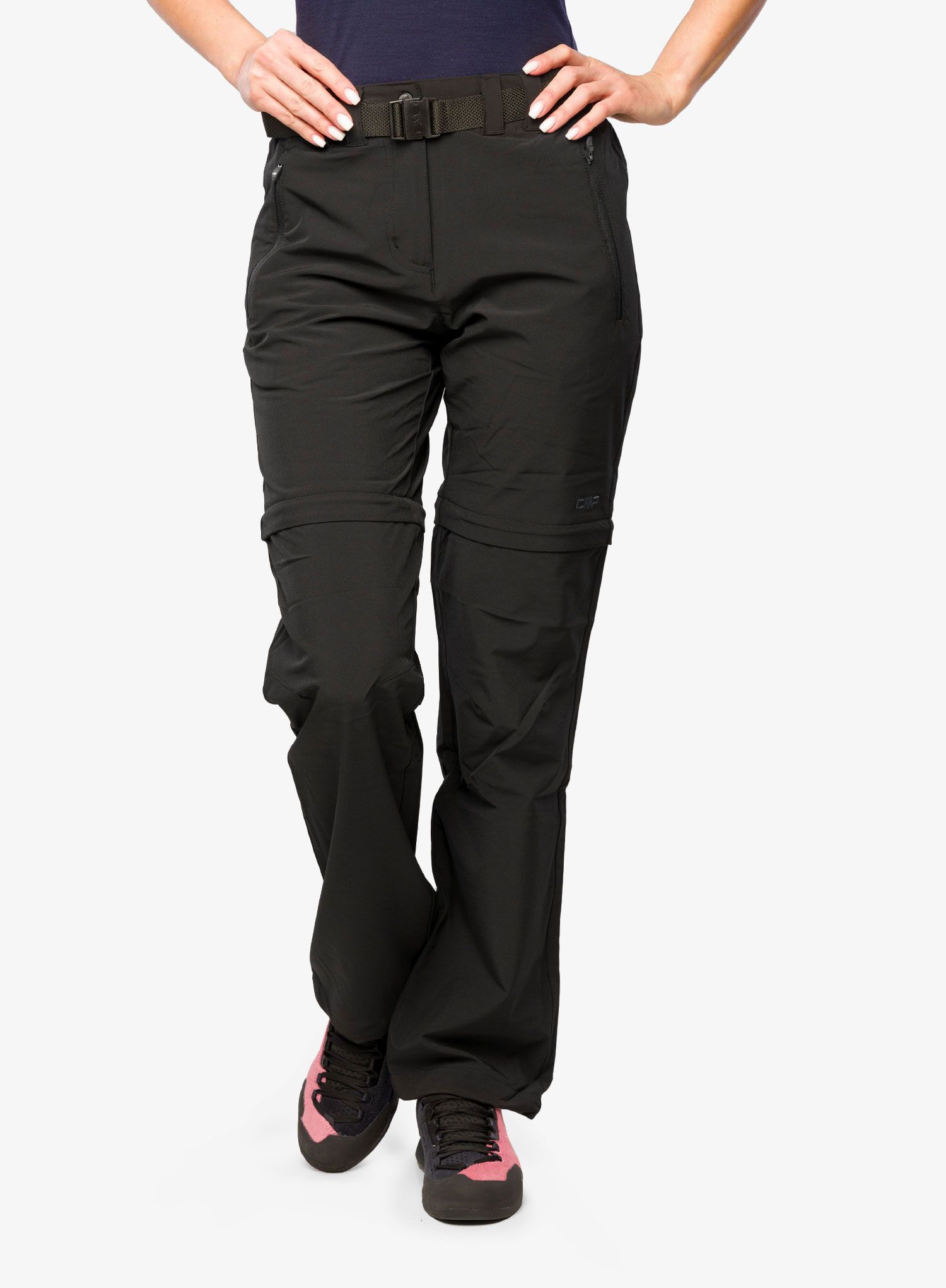 Ženske hlače z odstranljivimi hlačnicami CMP Evelynn Zip Off Pant - nero
