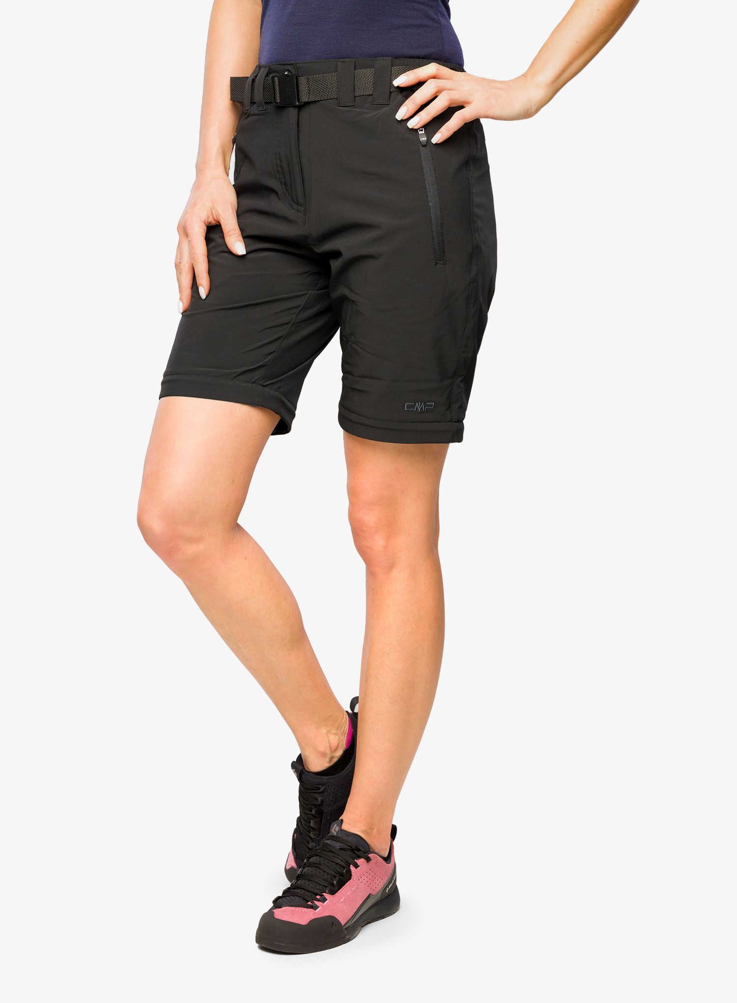 Ženske hlače z odstranljivimi hlačnicami CMP Evelynn Zip Off Pant - nero