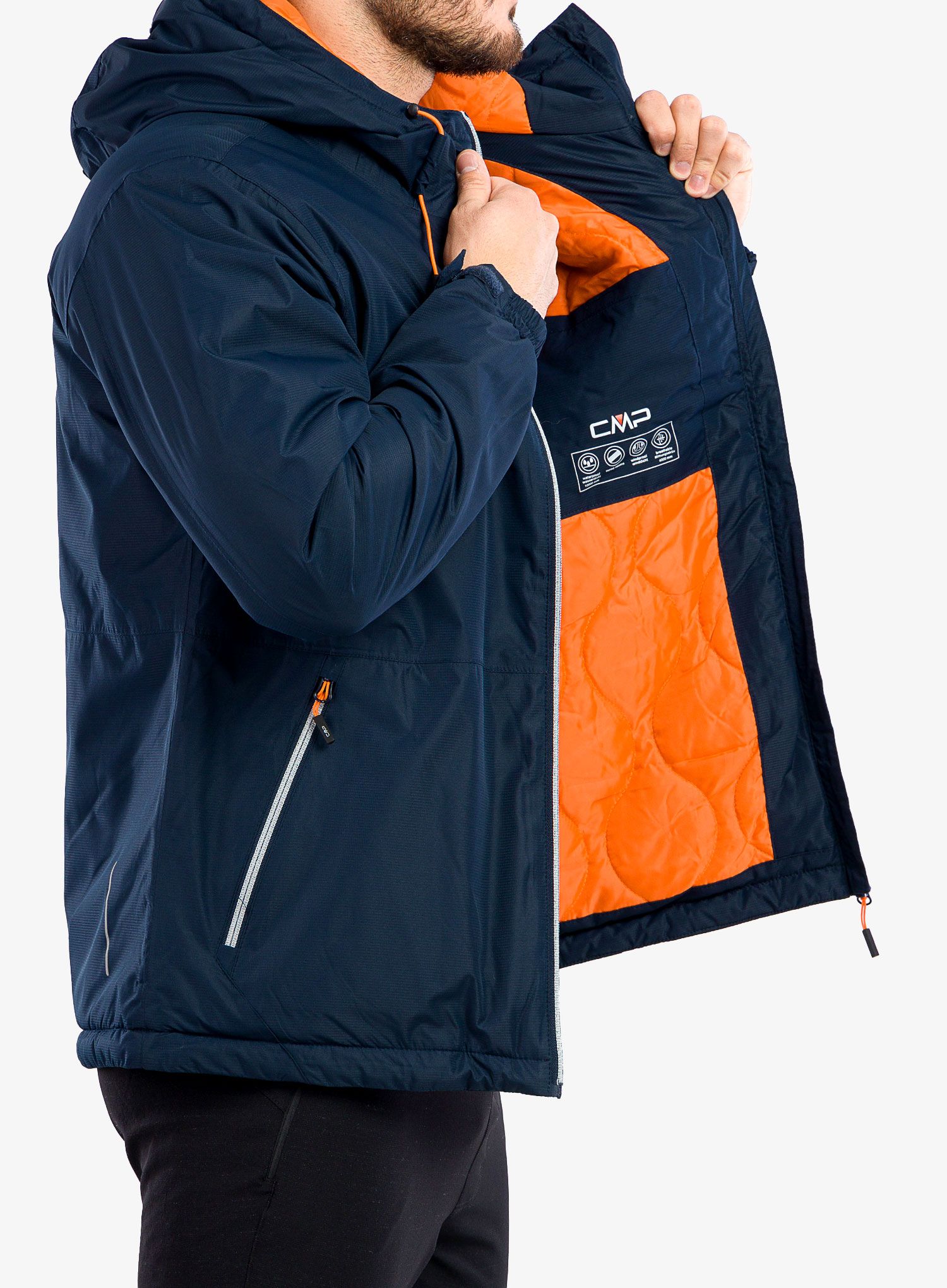 Sintetična jakna CMP Franz Jacket Fix Hood - black blue