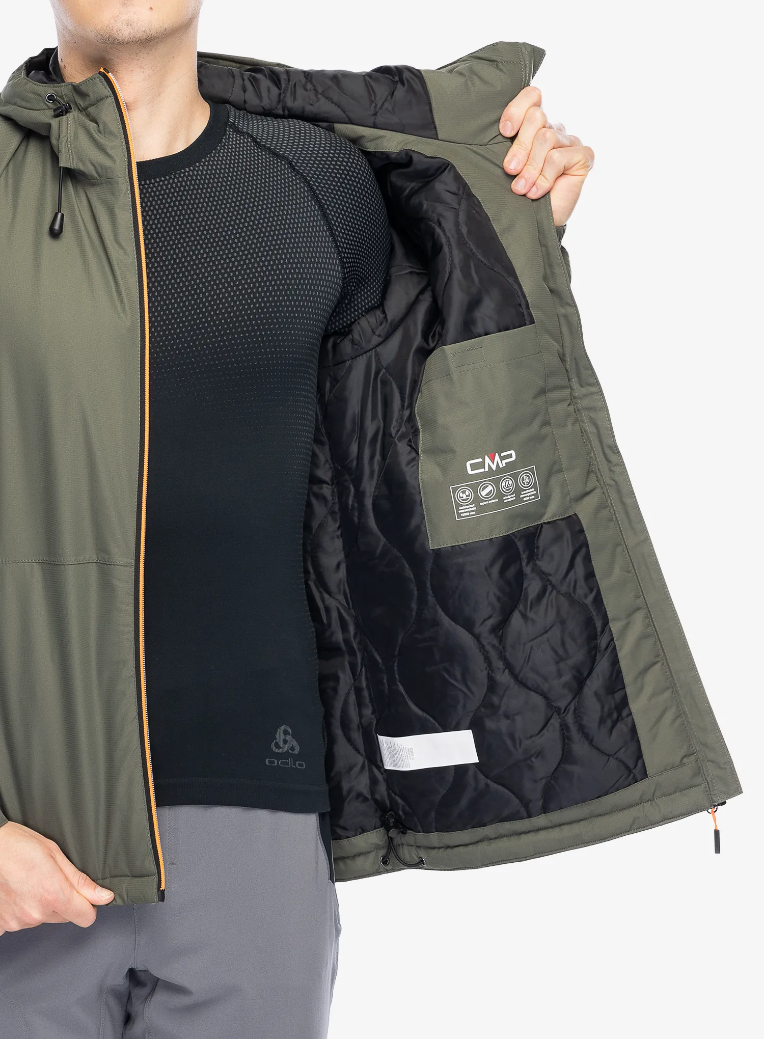Sintetična jakna CMP Franz Jacket Fix Hood - olive